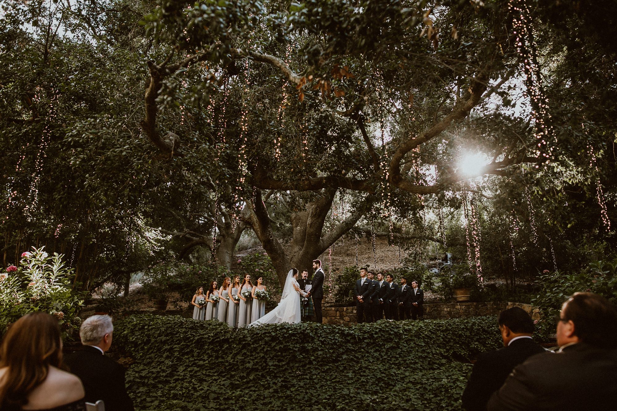 Wedding at Calamigos Ranch Forest Wedding Malibu