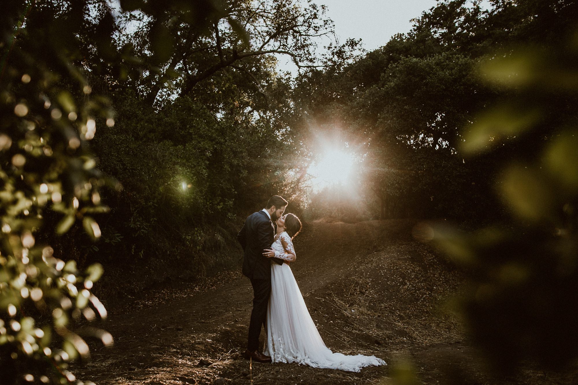 Wedding at Calamigos Ranch Forest Wedding Malibu