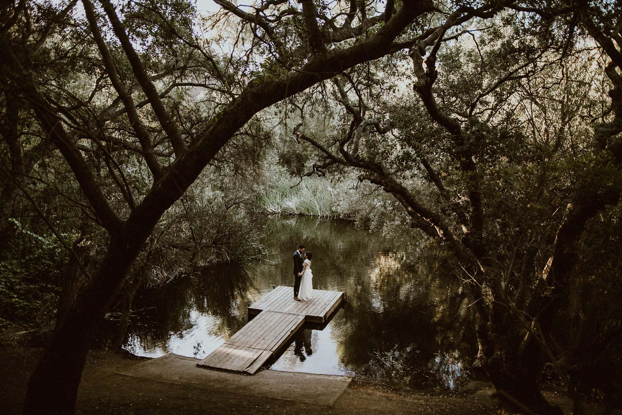Wedding at Calamigos Ranch Forest Wedding Malibu