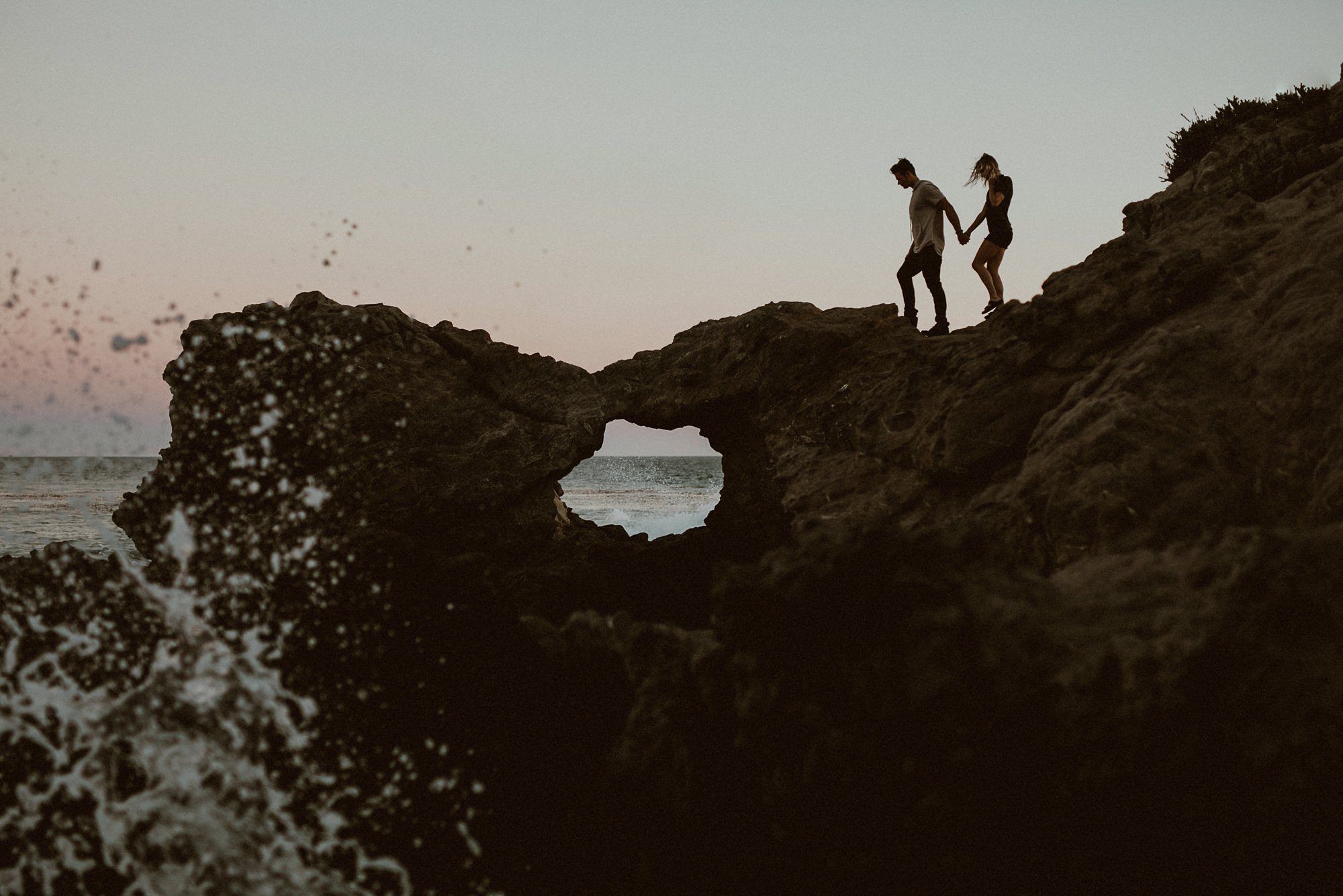 leo carrillo engagement photos in malibu