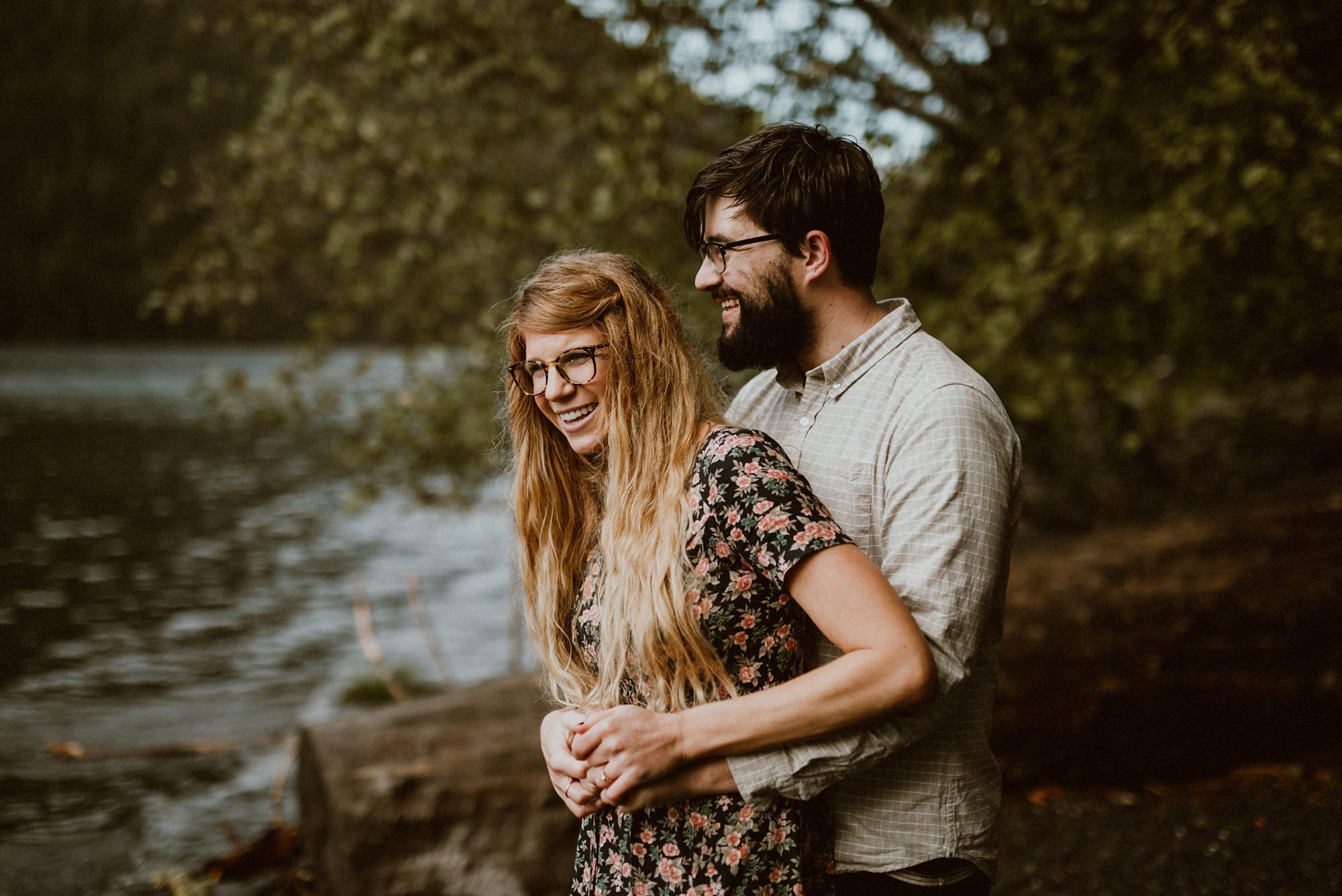 Lake Crescent Engagement Photos outside Seattle