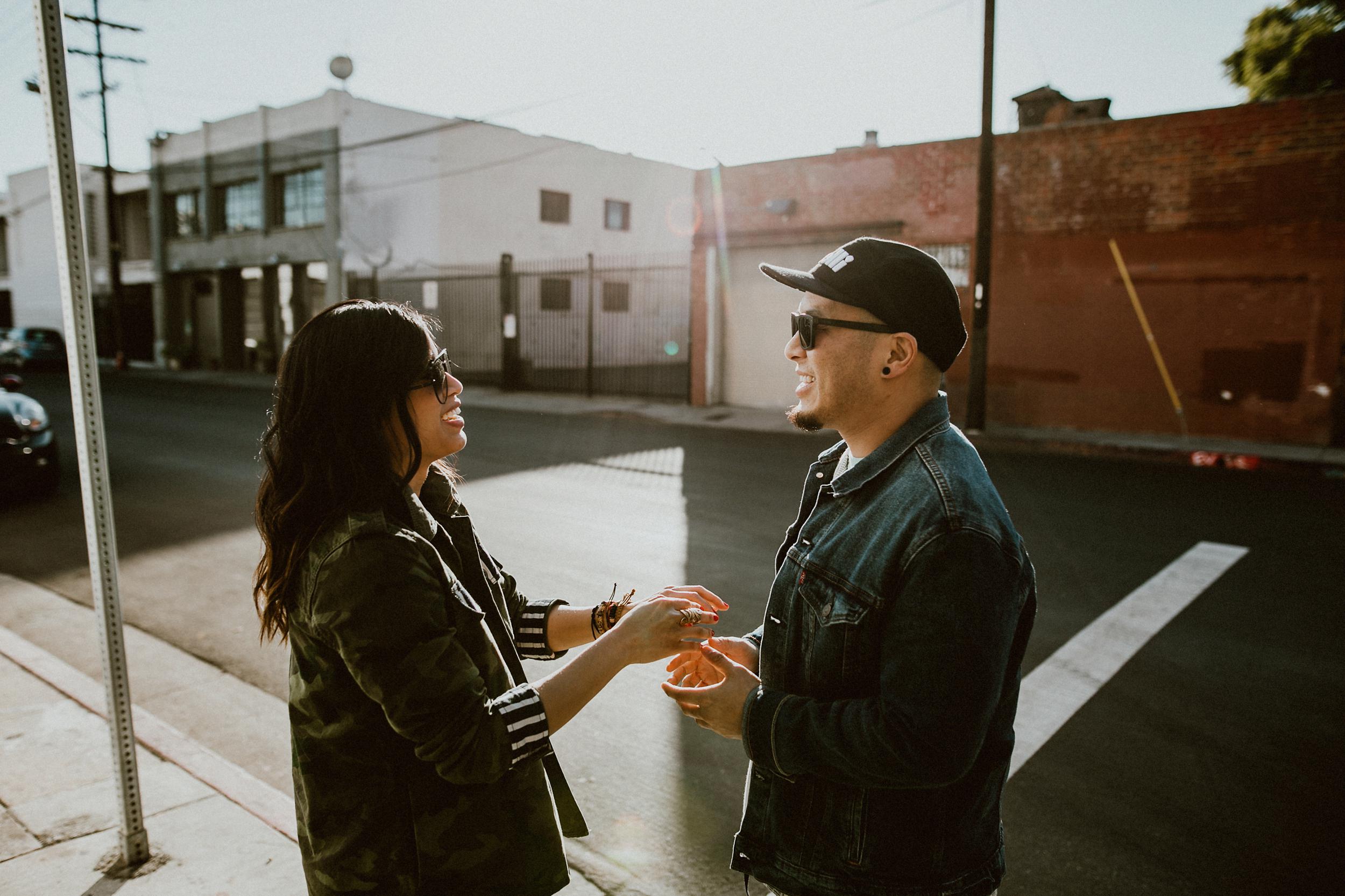Los Angeles Engagement Session in LA Art's District Los Angeles Engagement Session in LA Art's District
