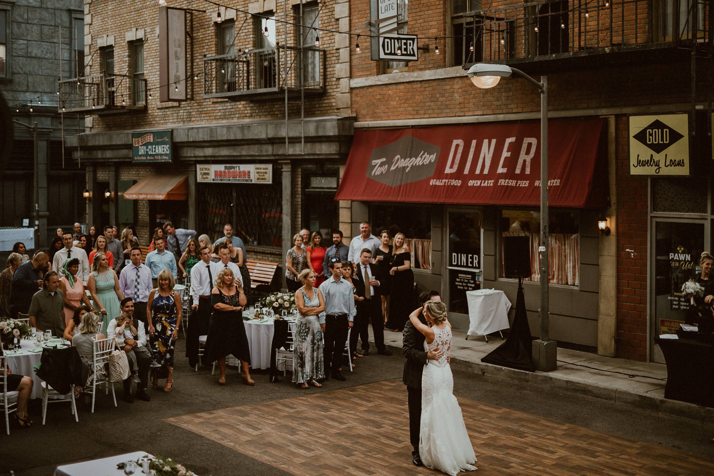 Backlot Wedding at CBS Studios Backlot Wedding at CBS Studios