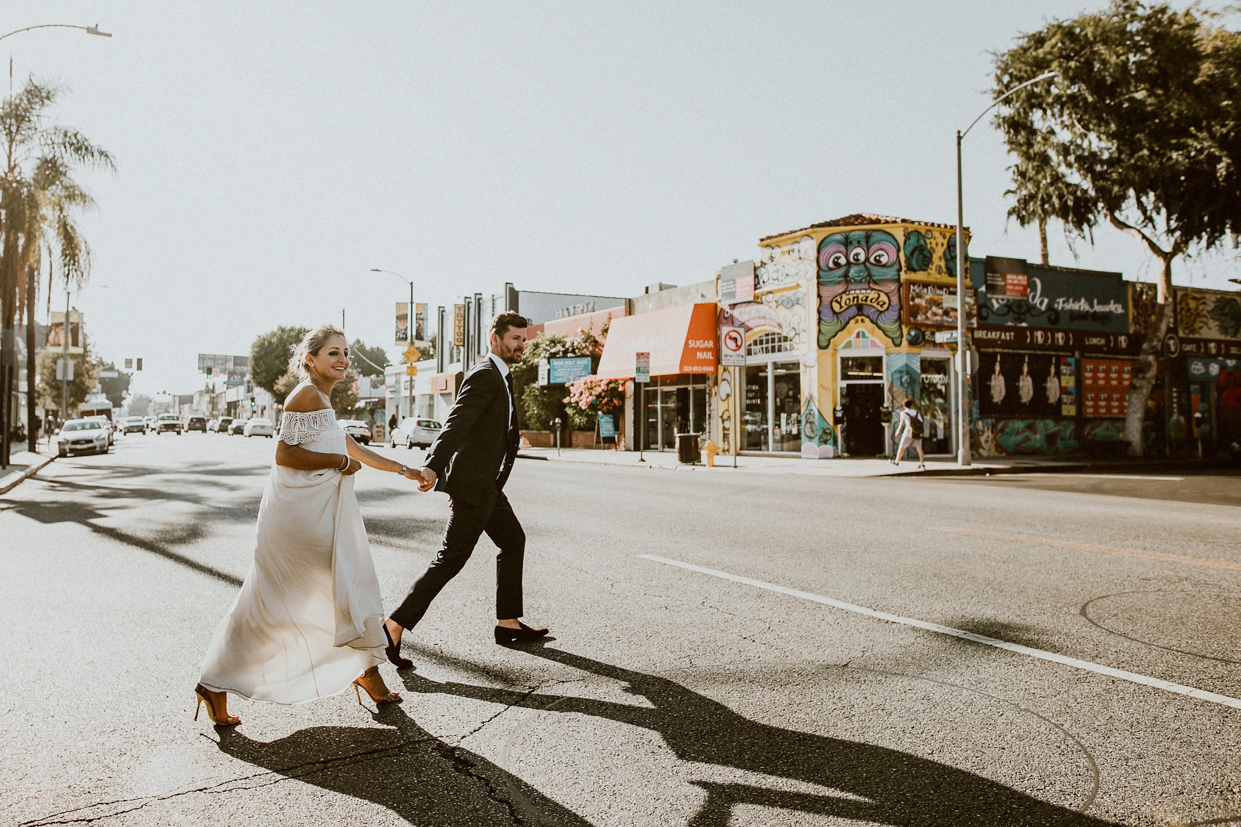 Beverly Hills Elopement Photos | Melrose Urban Wedding | Lena + Adam