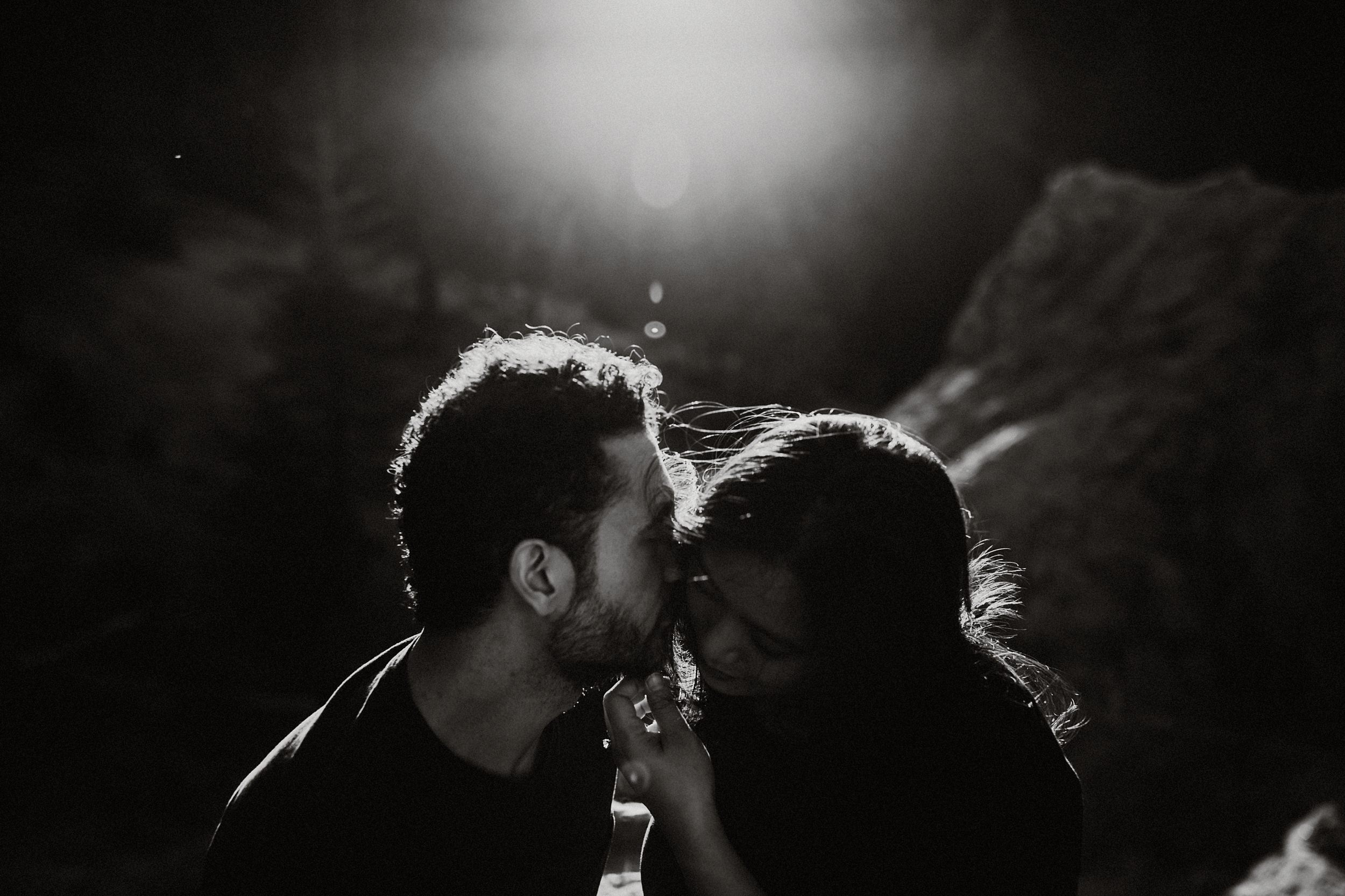 forest engagement session near los angeles