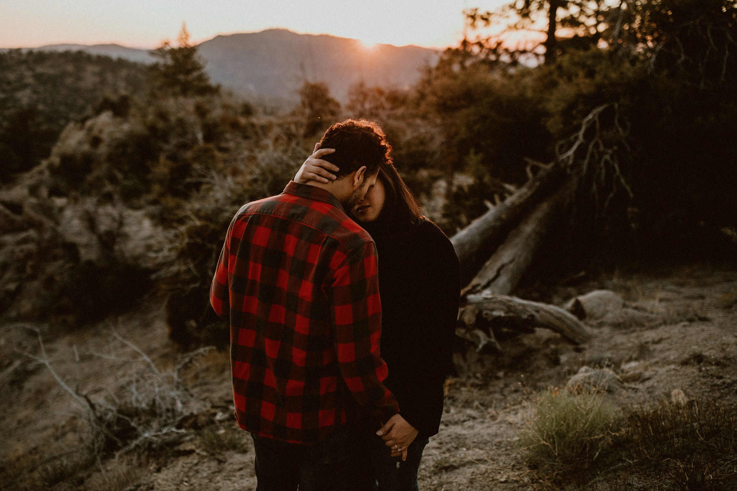 forest engagement session near los angeles