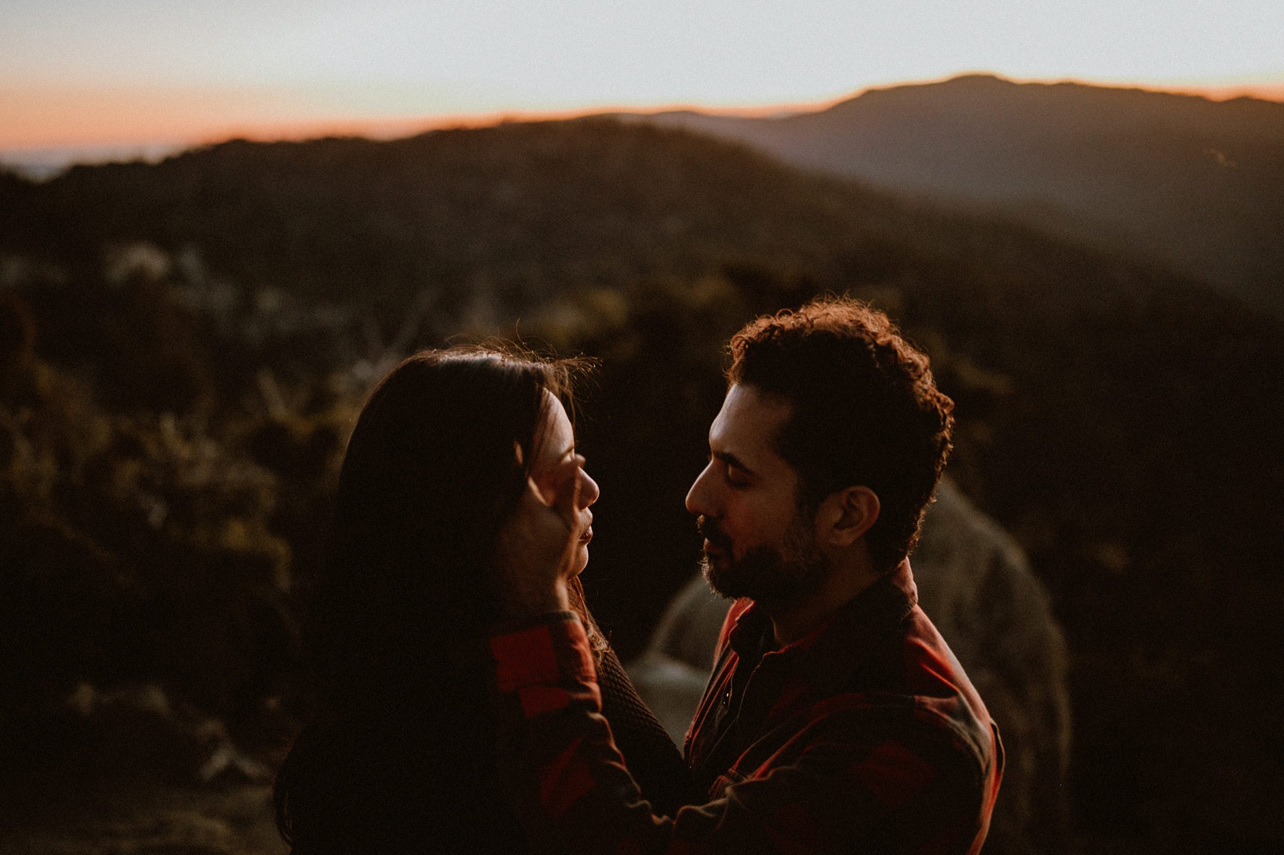 forest engagement session near los angeles