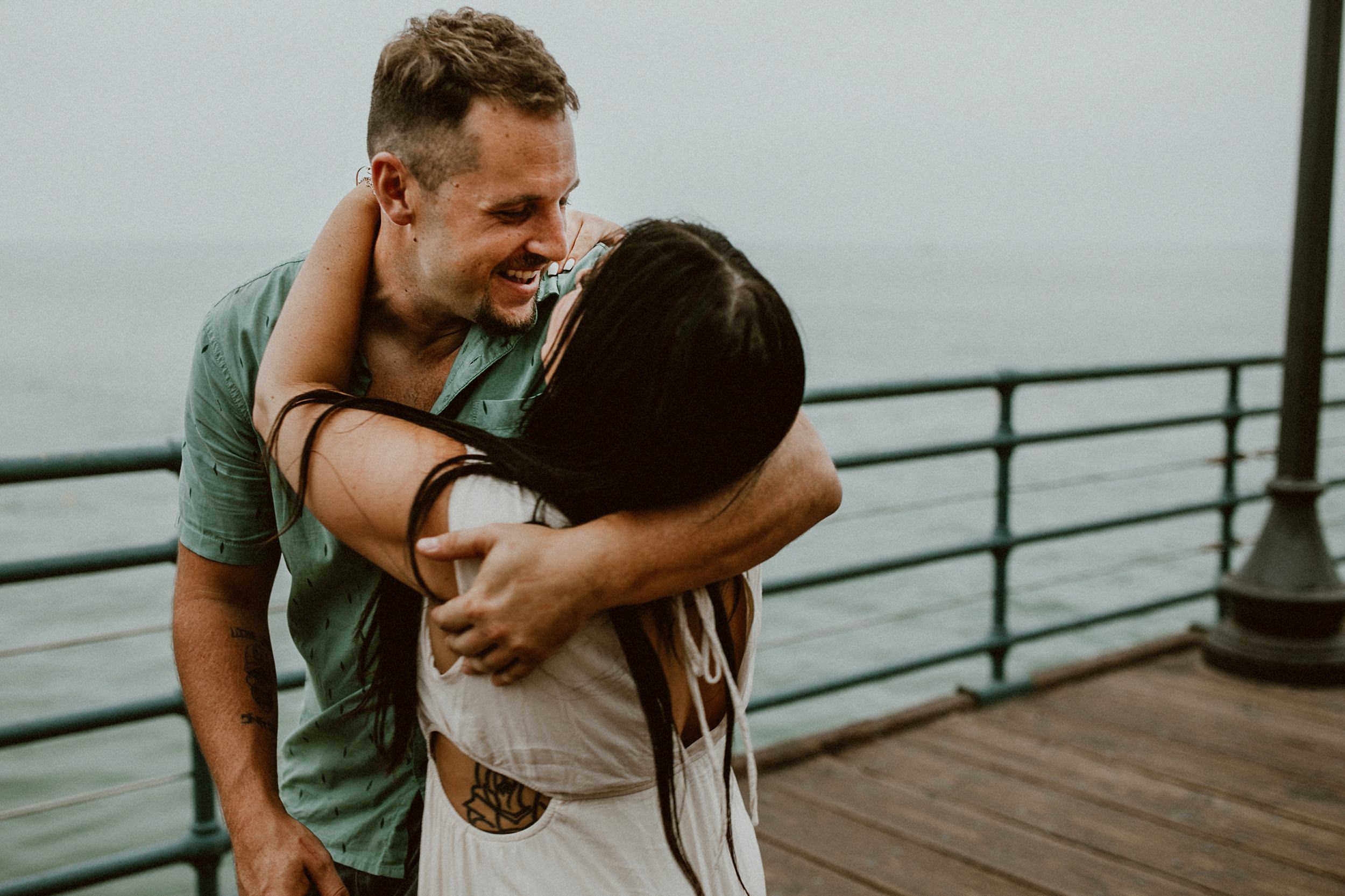 Santa Monica Pier Engagement Photos Santa Monica Pier Engagement Photos