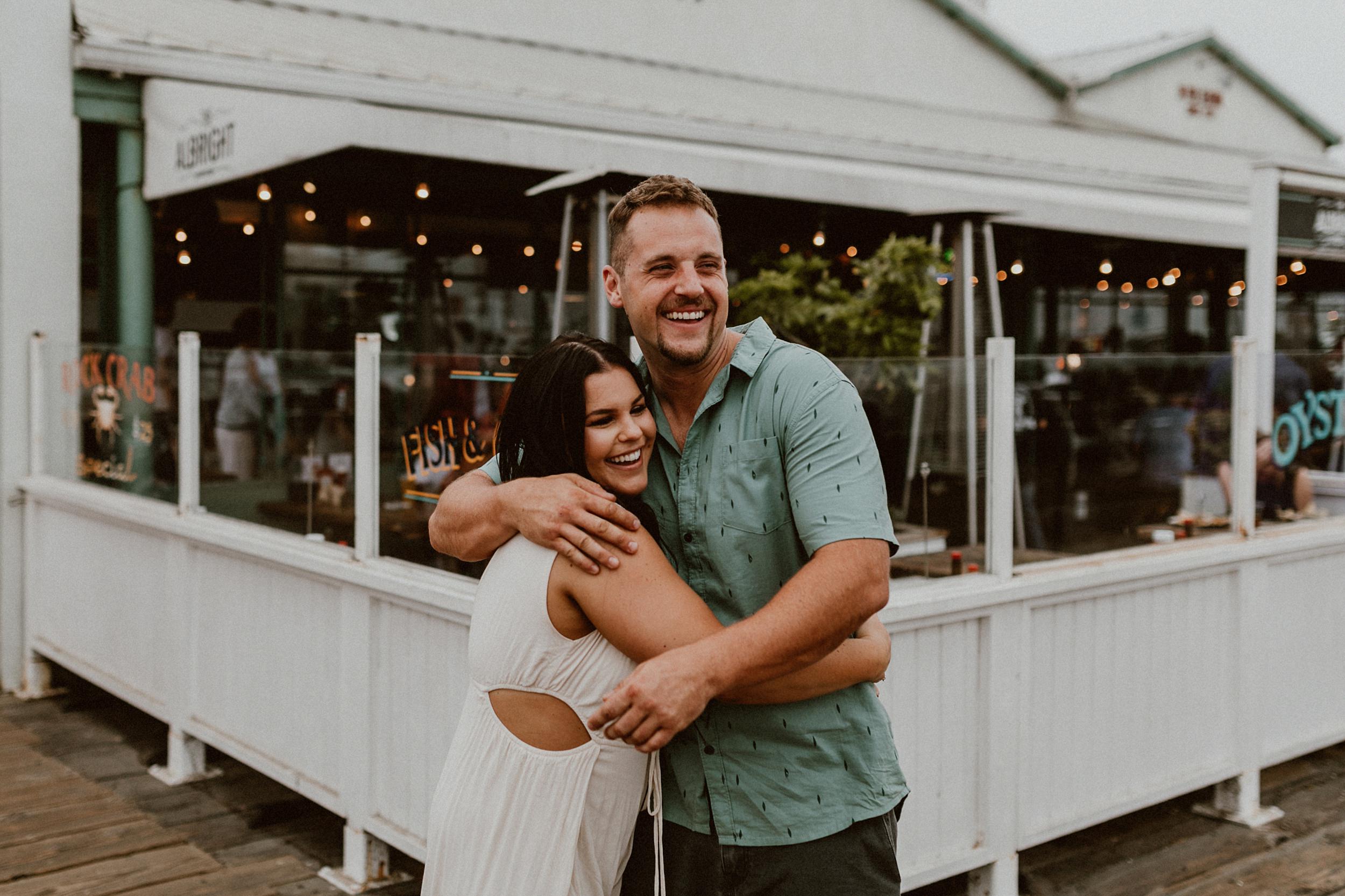 Santa Monica Pier Engagement Photos Santa Monica Pier Engagement Photos