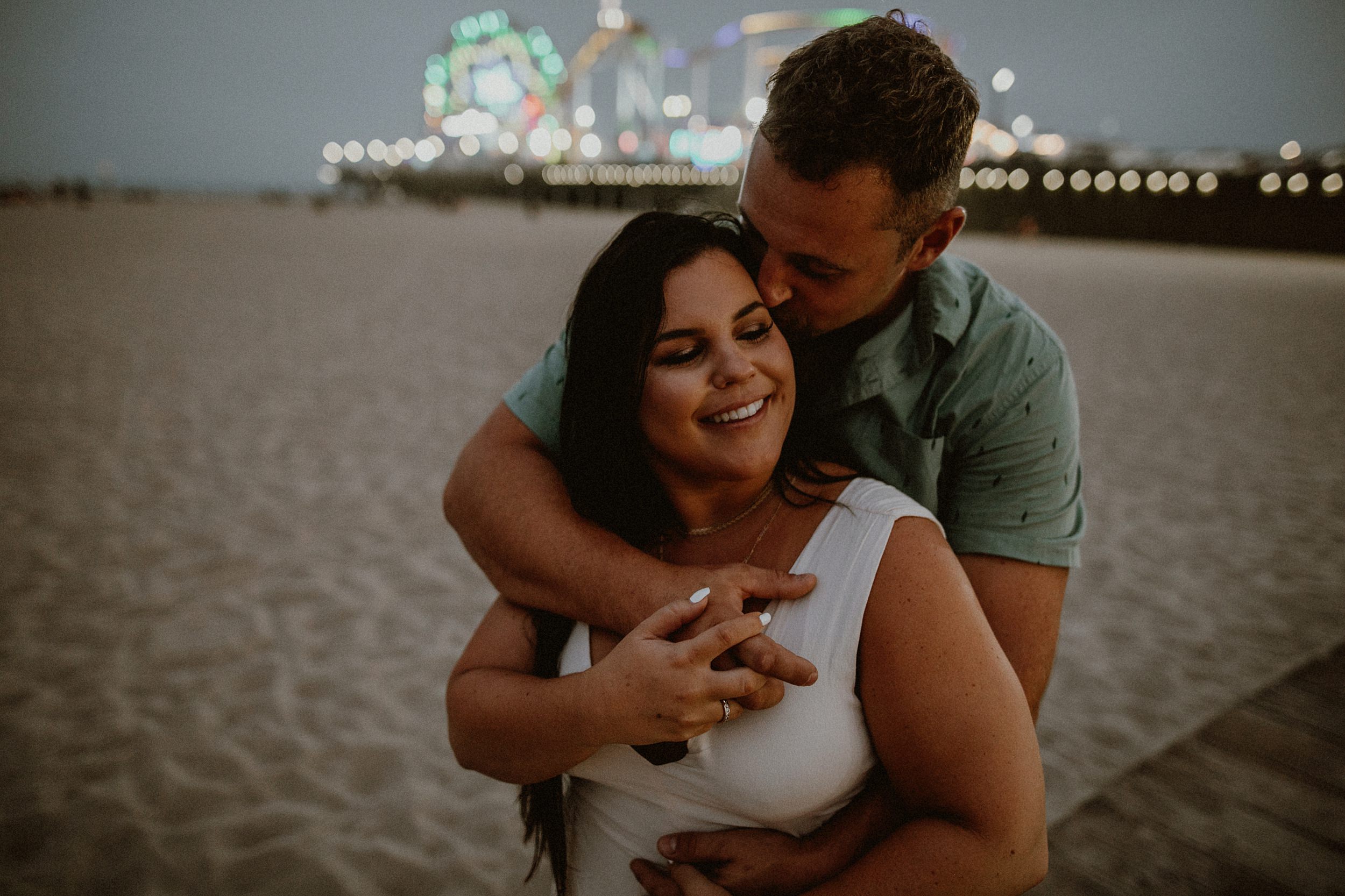 Santa Monica Pier Engagement Photos Santa Monica Pier Engagement Photos