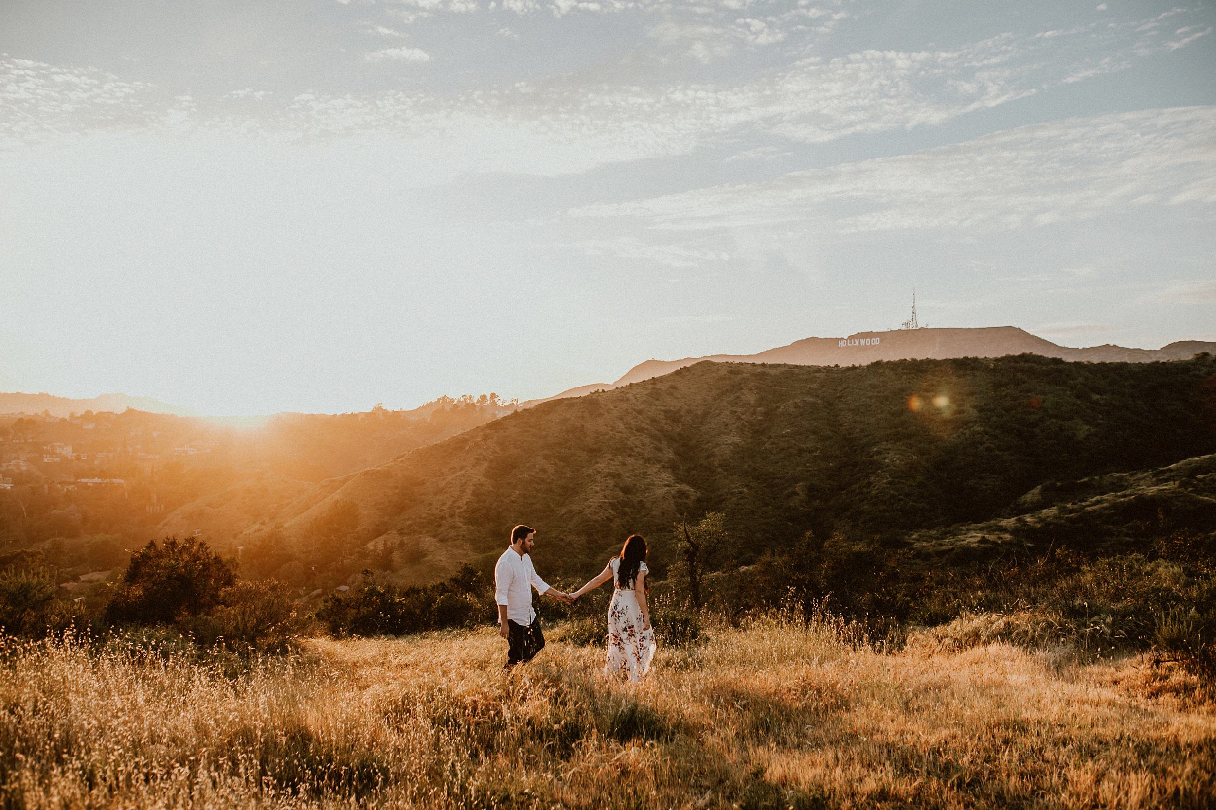 Hollywood Hills Engagement Photos