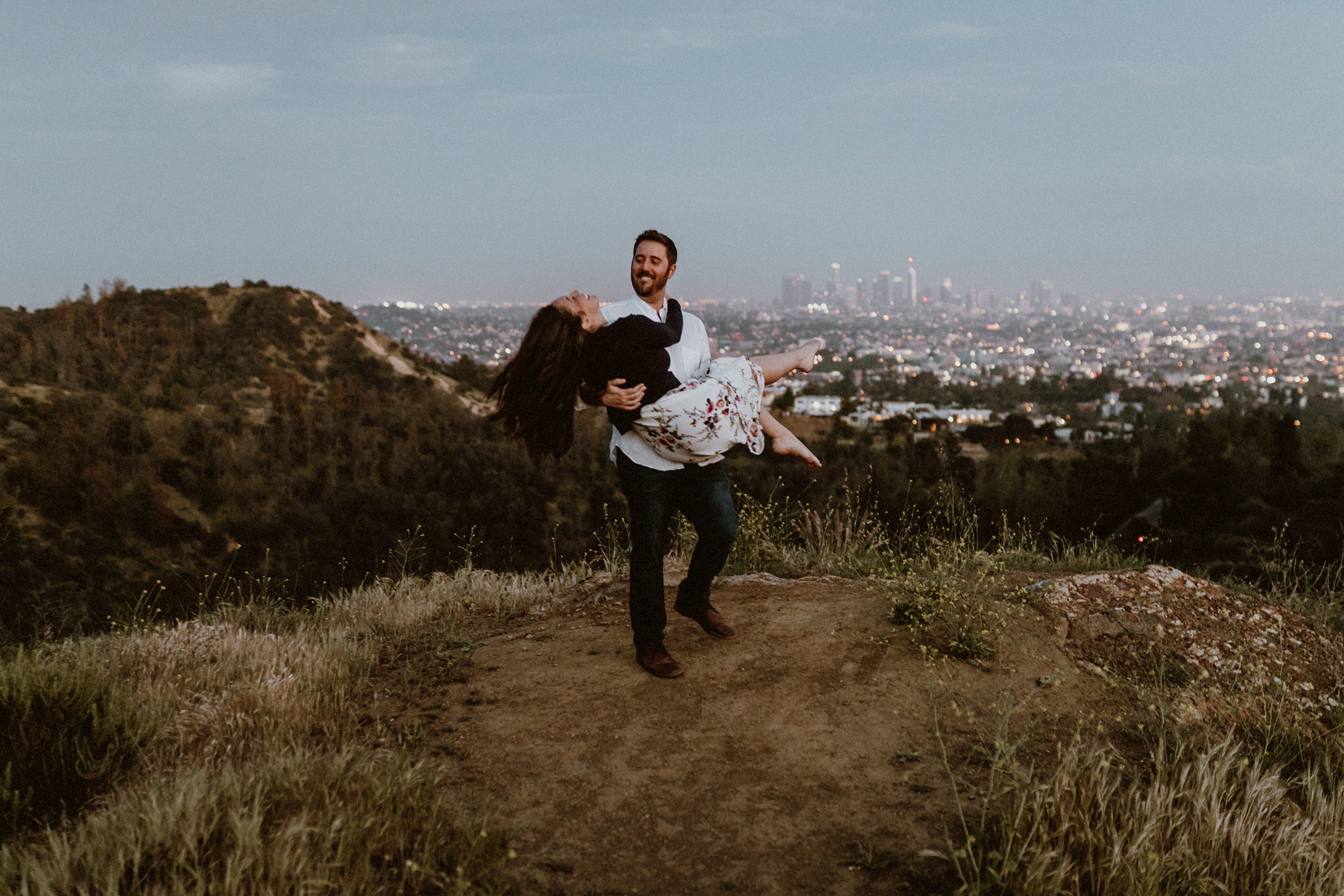 Hollywood Hills Engagement Photos