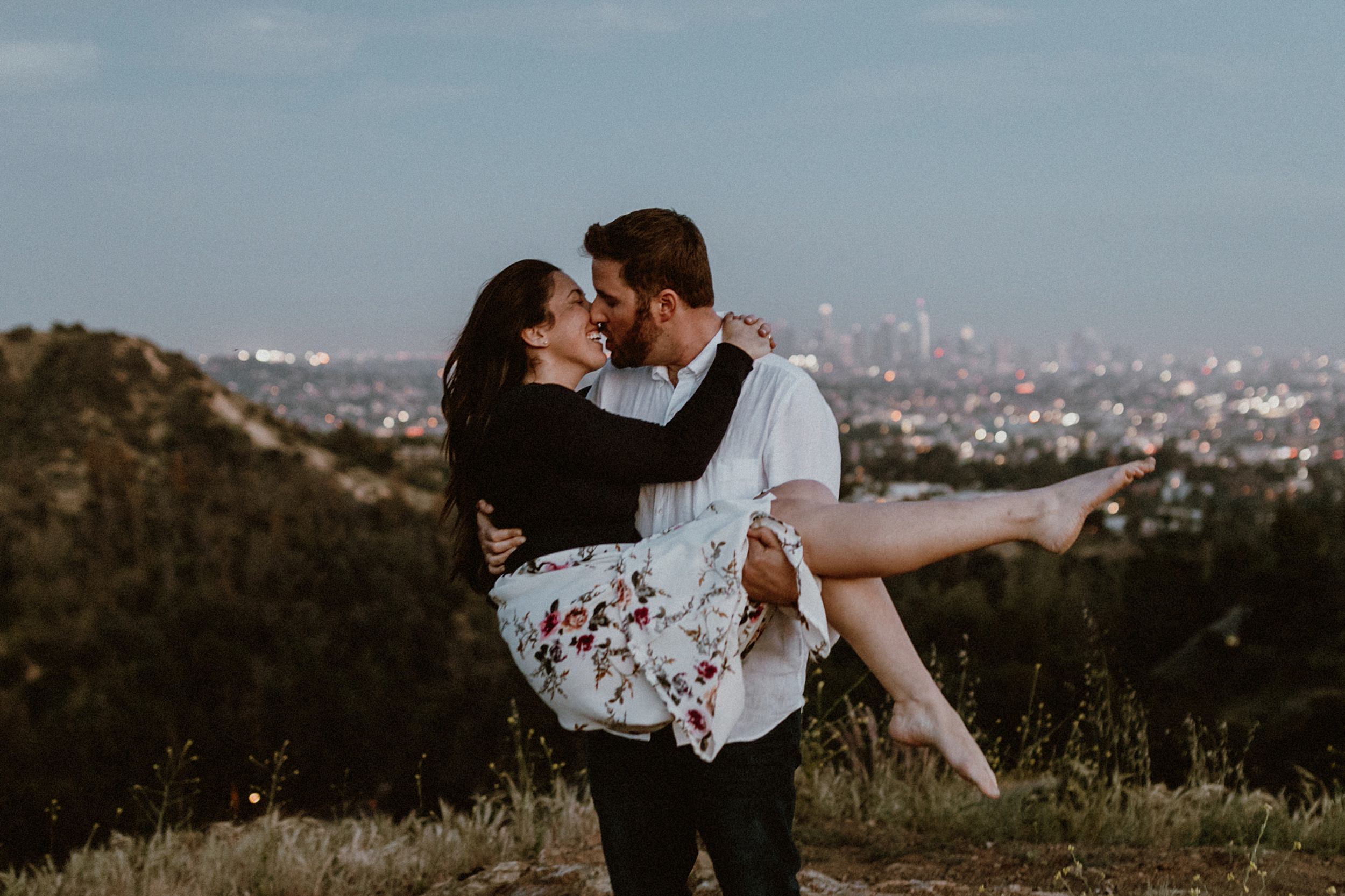 Hollywood Hills Engagement Photos