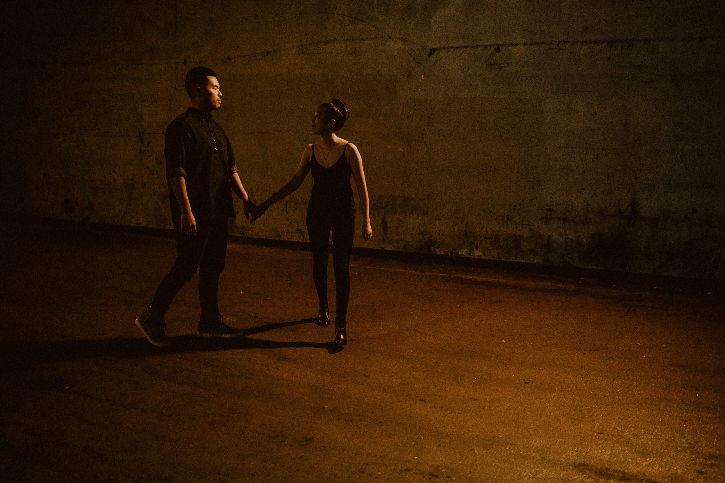 Downtown LA Engagement Photos 