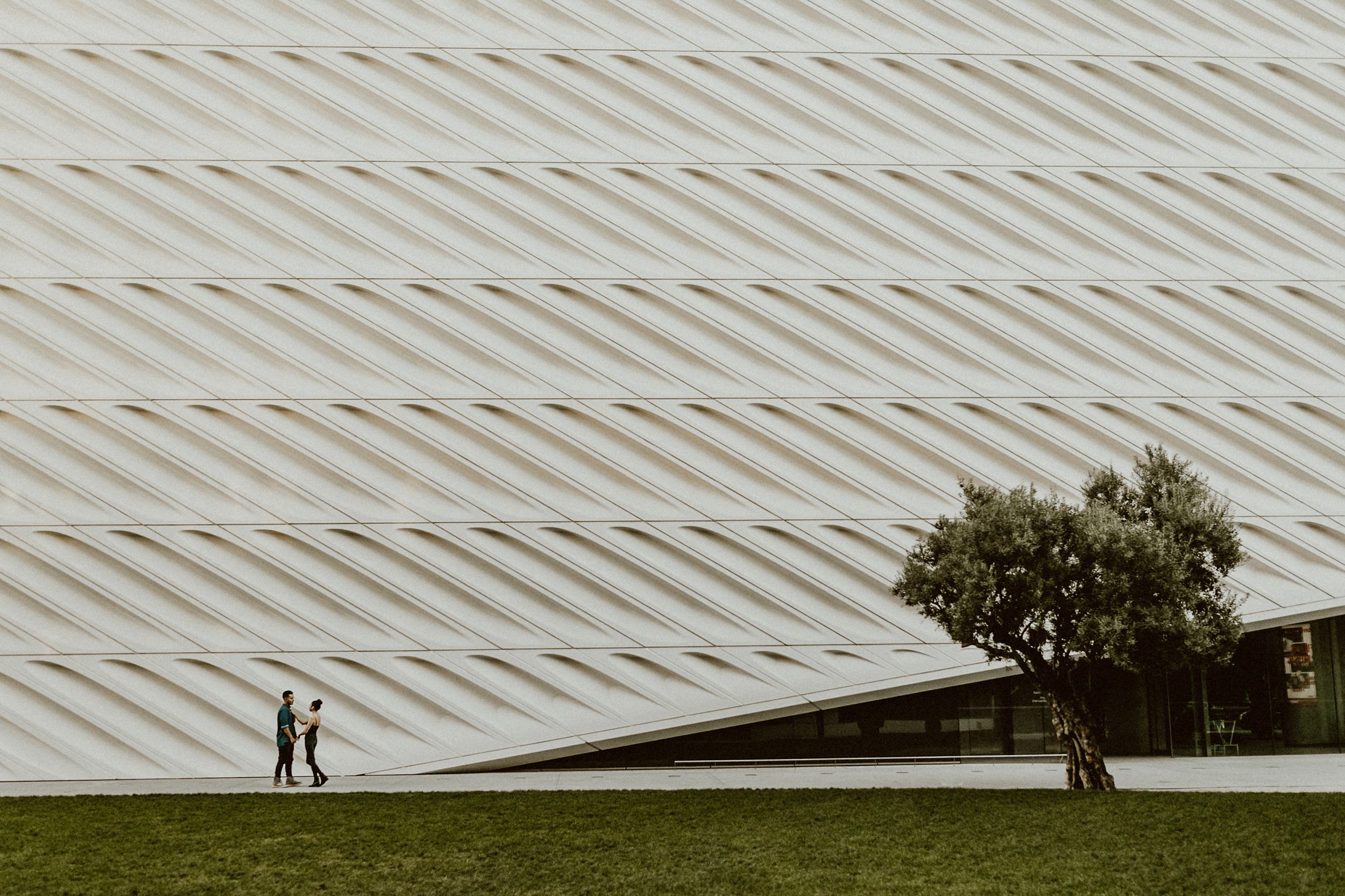 Downtown LA Engagement Photos at the Broad Museum