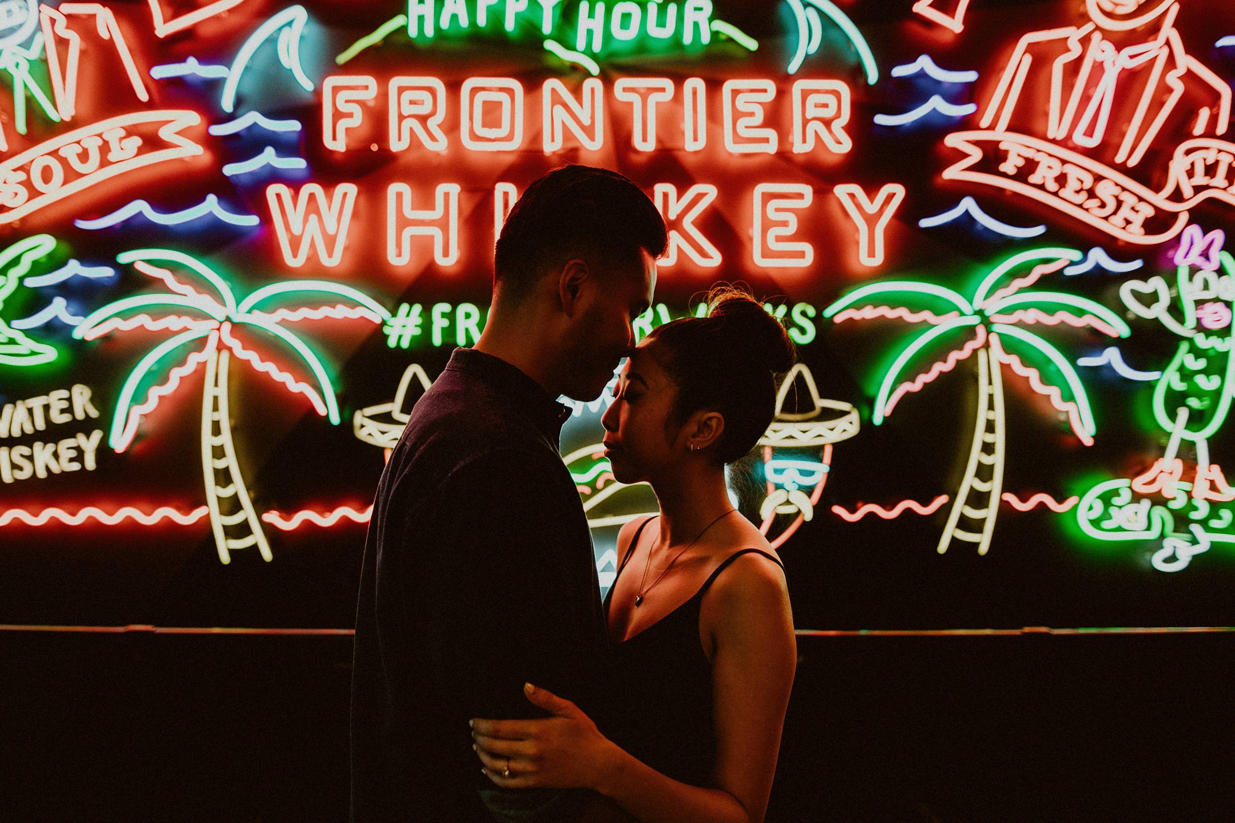 Downtown LA Engagement Photos at Grand Central Market