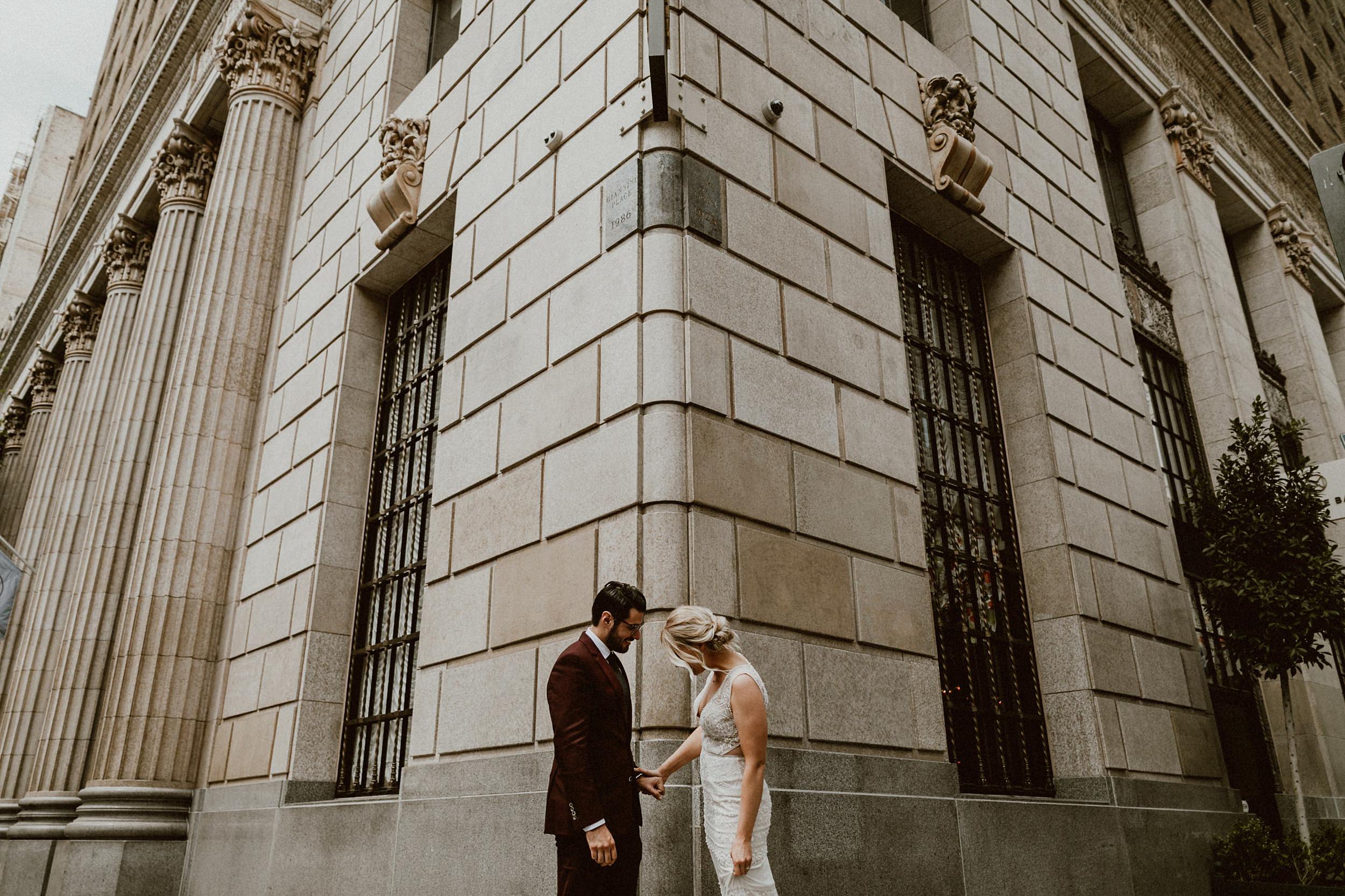 Wedding First Look Photos in Los Angeles