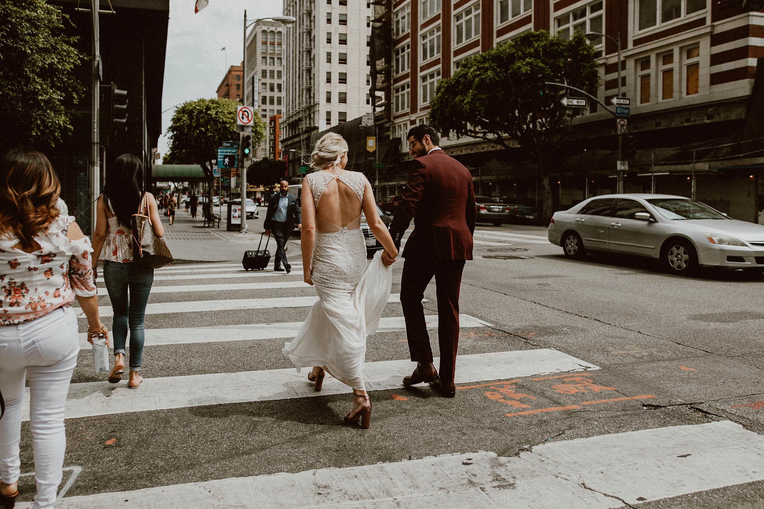 Wedding First Look Photos in Los Angeles