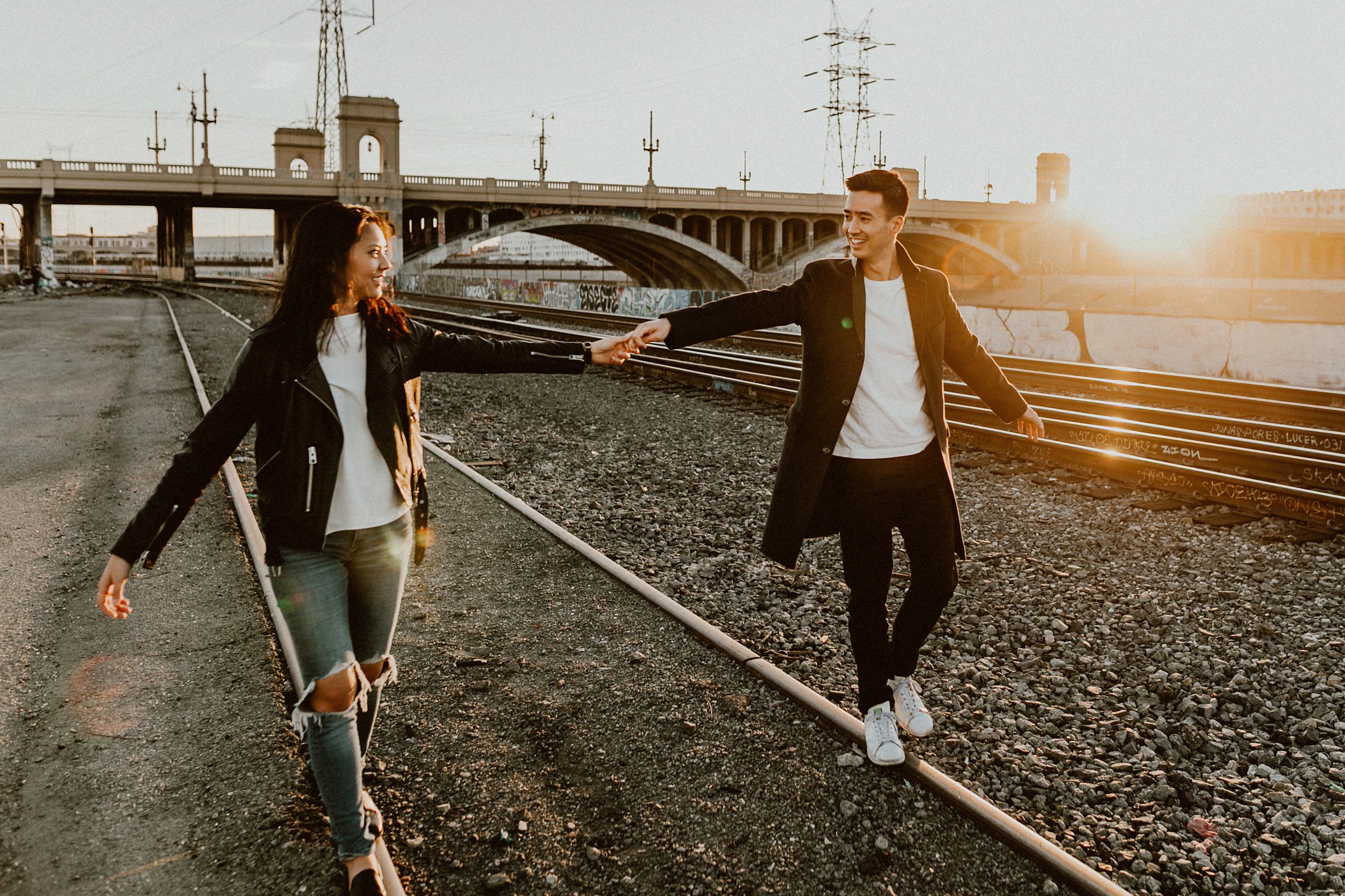 Los Angeles Arts District Couples Photos