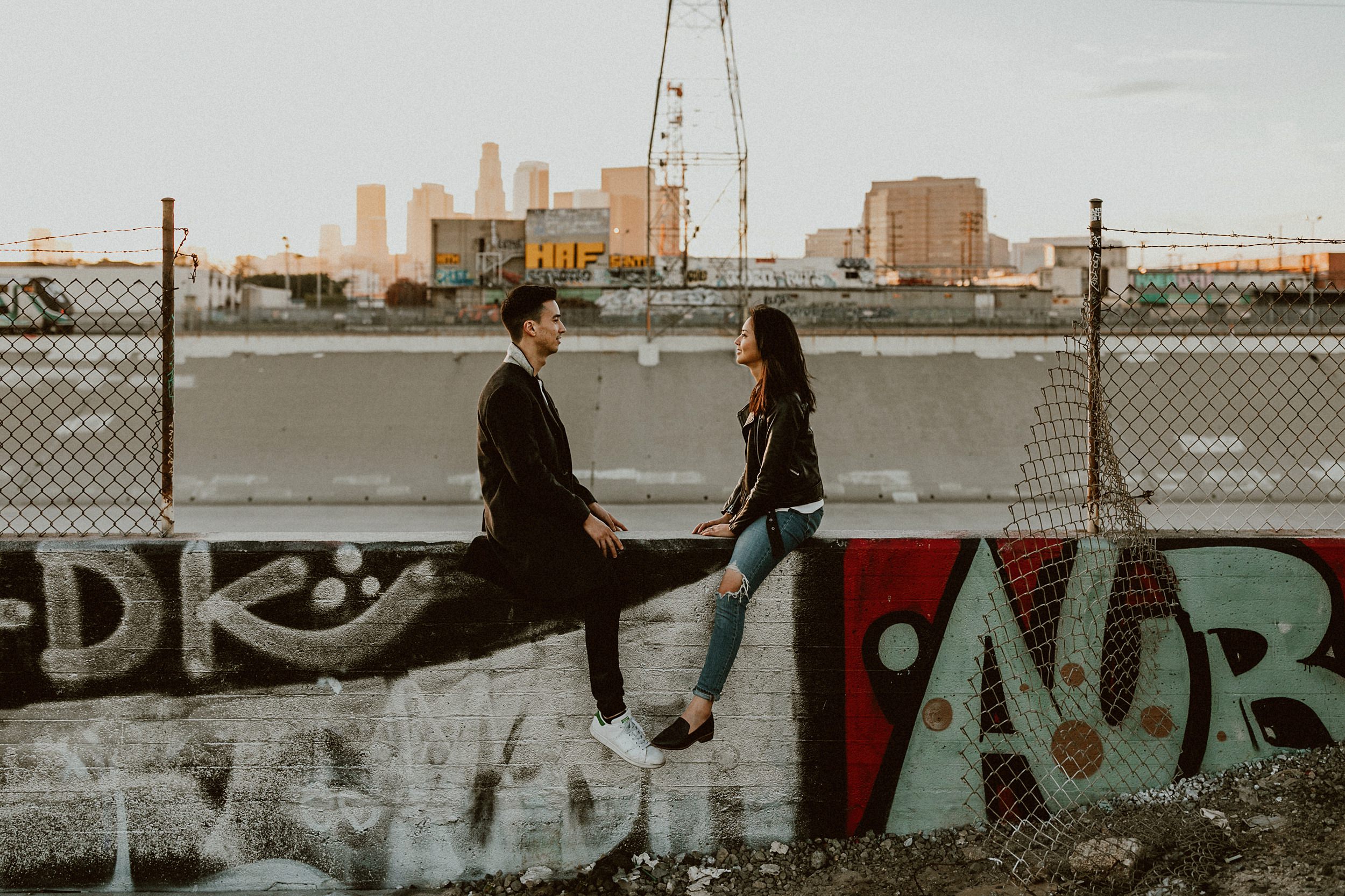 Los Angeles Arts District Couples Photos