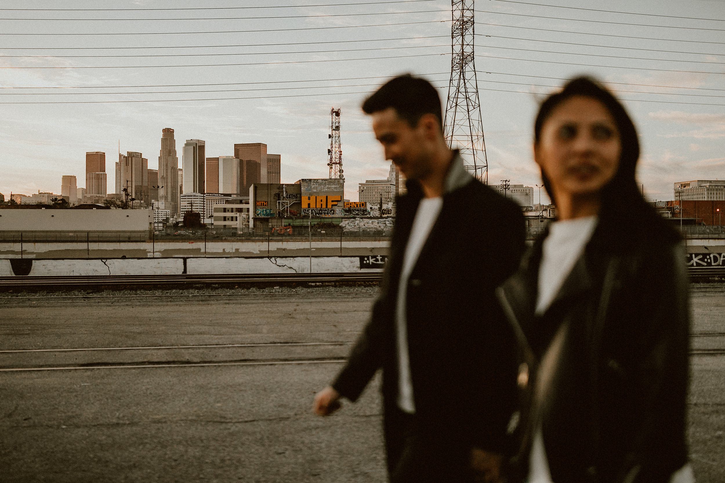 Los Angeles Arts District Couples Photos