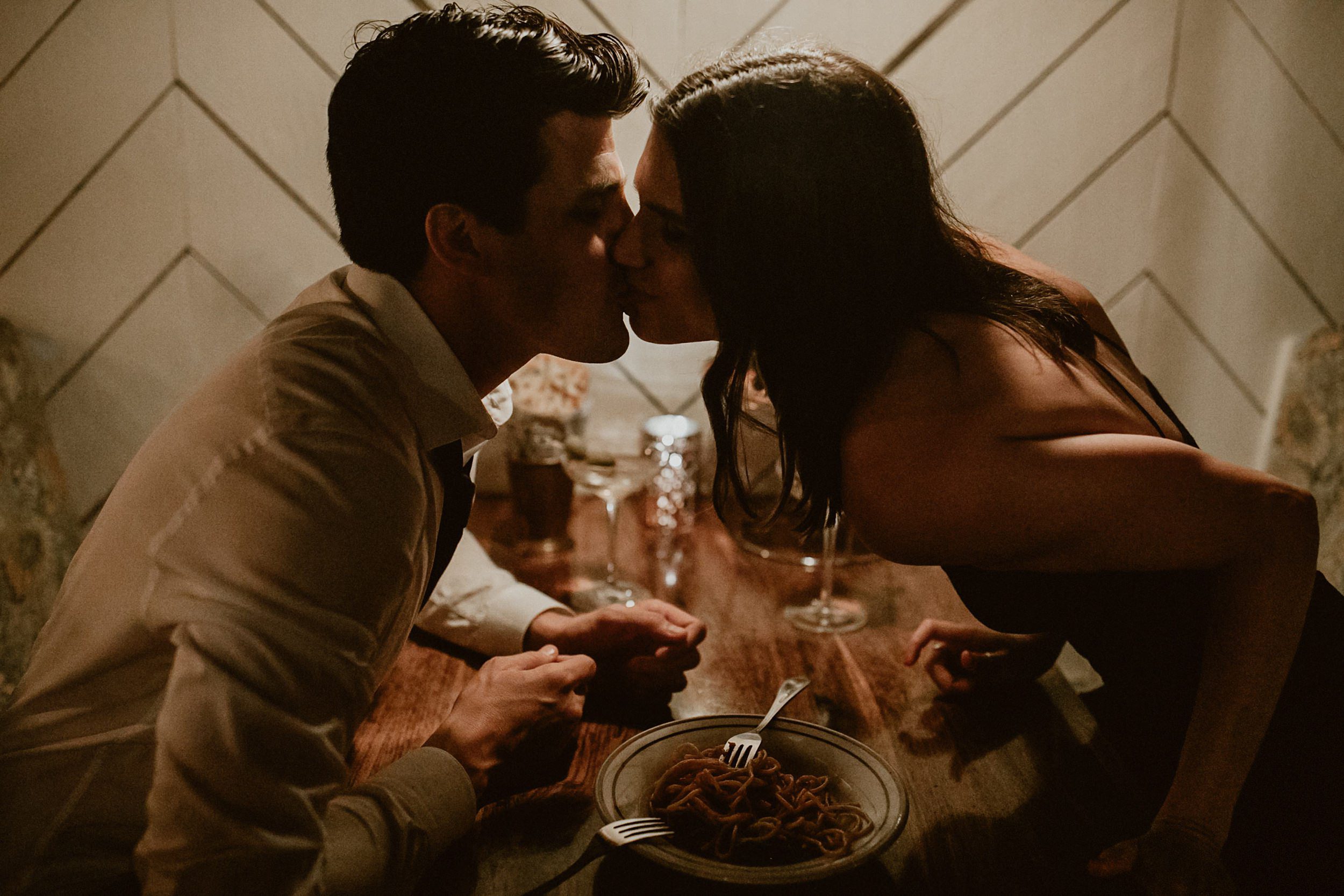 Swanky Engagement Photos at LA Restaurant The Nice Guy