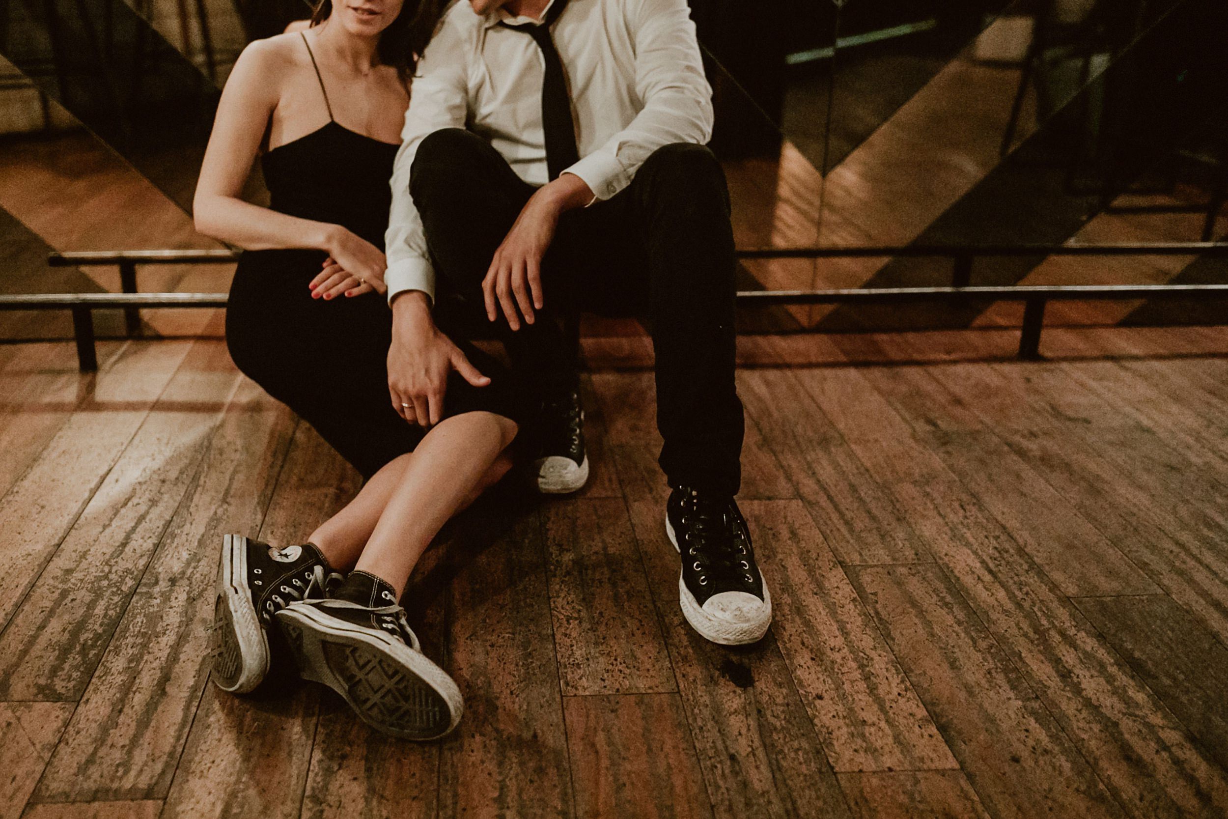 Swanky Engagement Photos at LA Restaurant