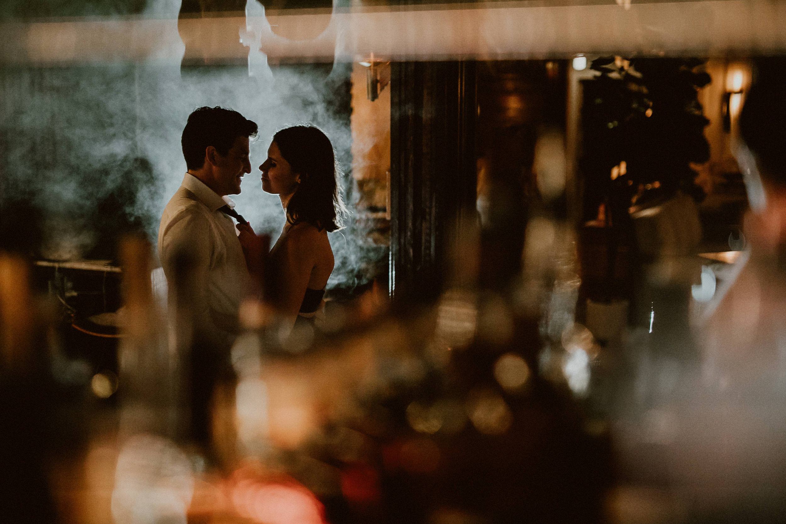 Swanky Engagement Photos at LA Restaurant The Nice Guy