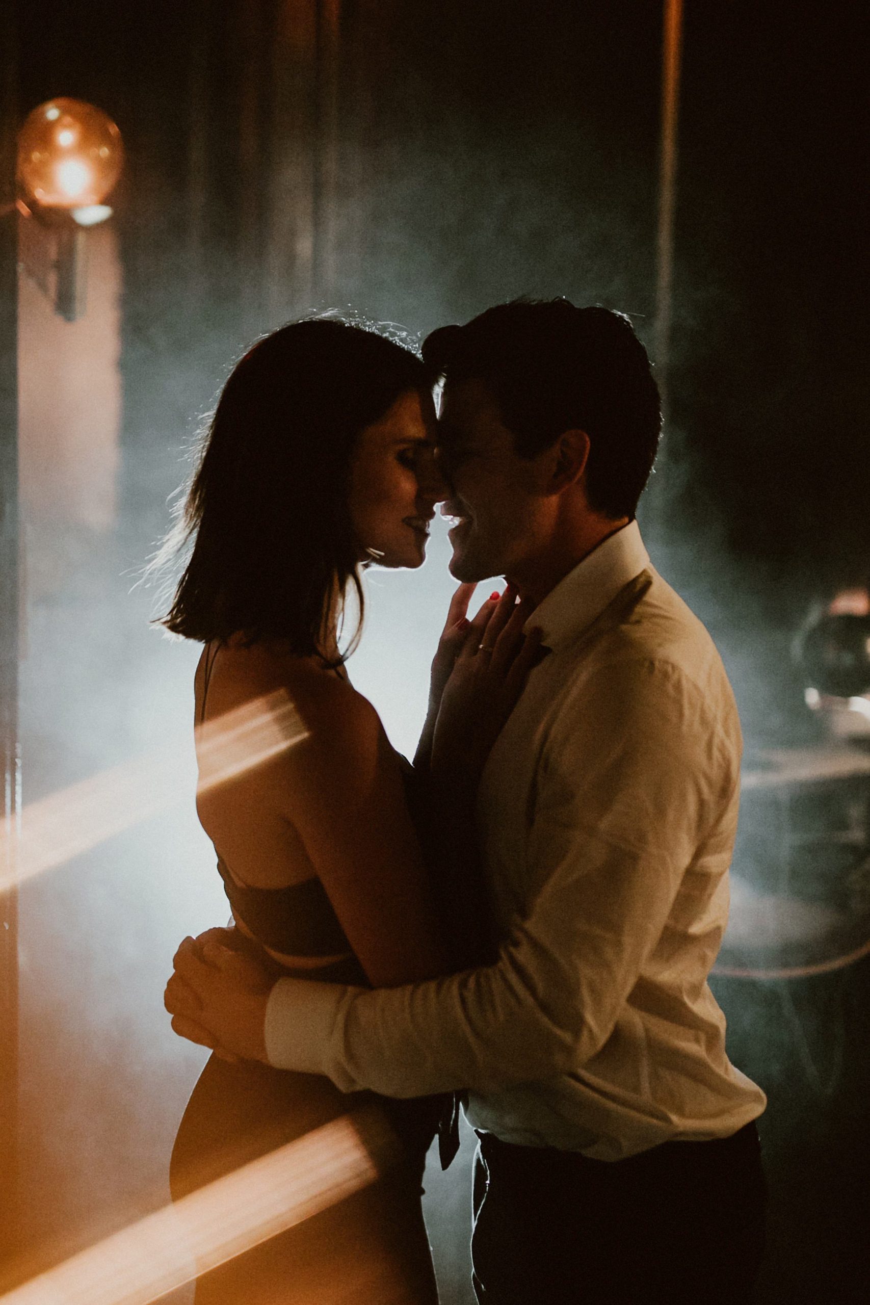 Swanky Engagement Photos at LA Restaurant The Nice Guy