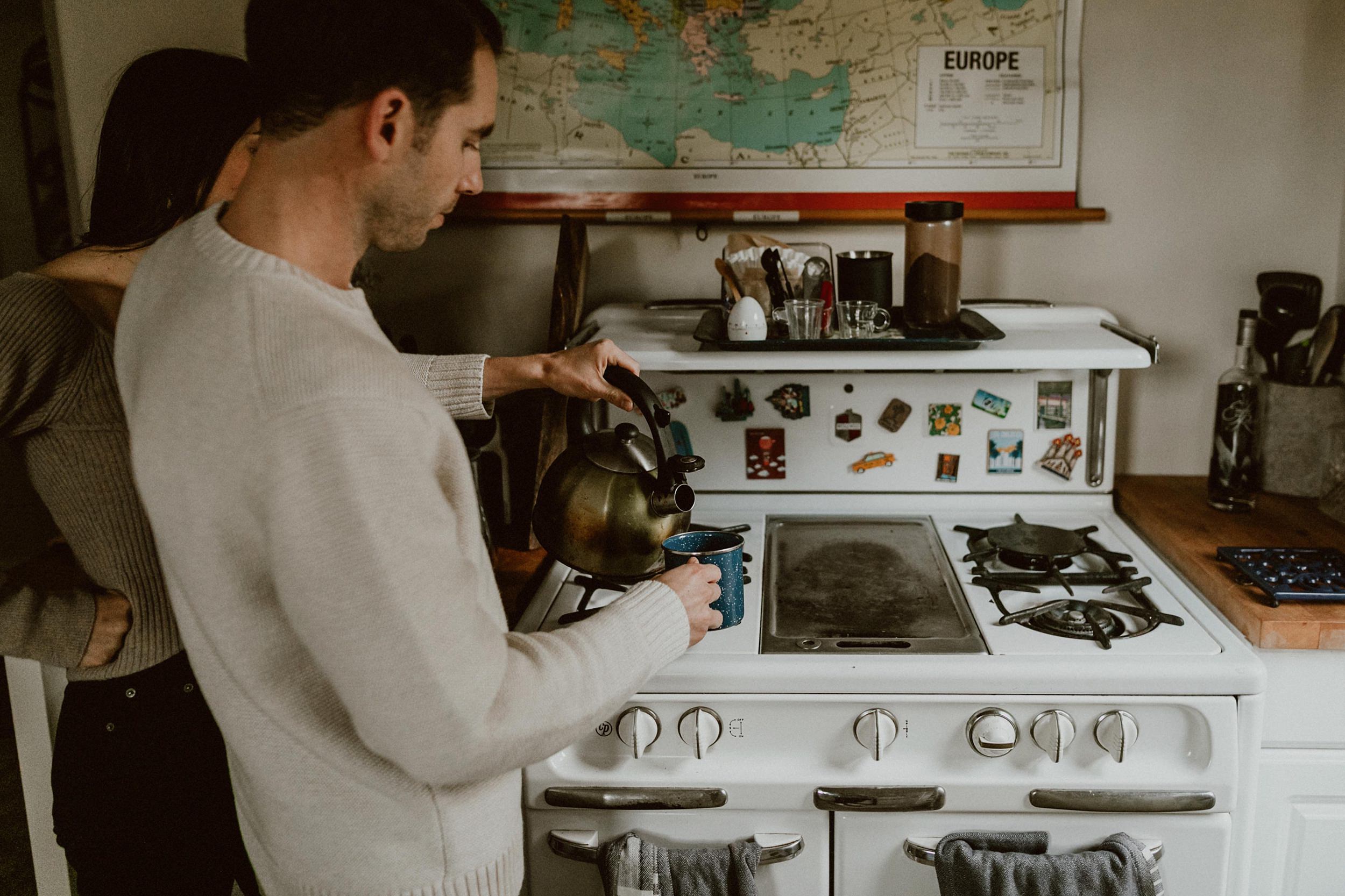 At Home Engagement Session At Home Engagement Session