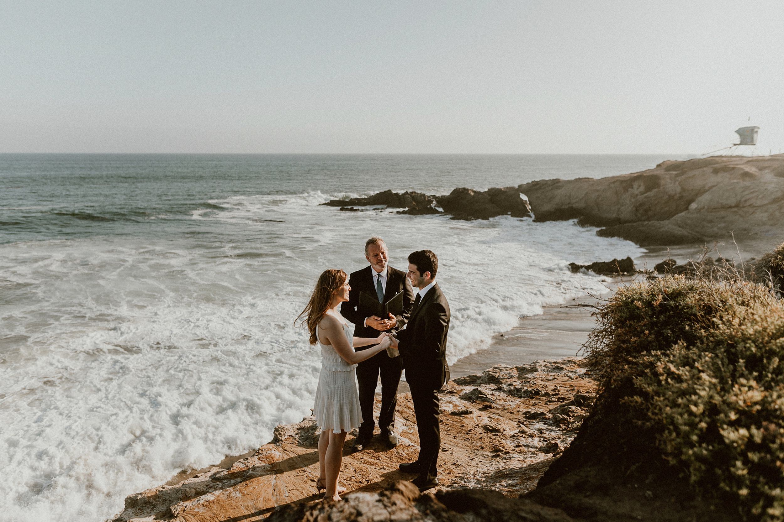 Beach Bluff Elopement in Malibu Beach Bluff Elopement in Malibu