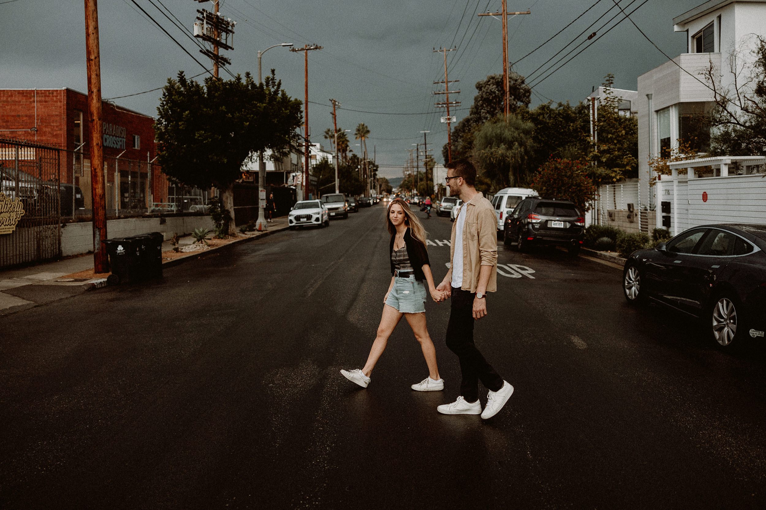 Rainy Venice Abbot Kinney Engagement Photos Rainy Venice Abbot Kinney Engagement Photos