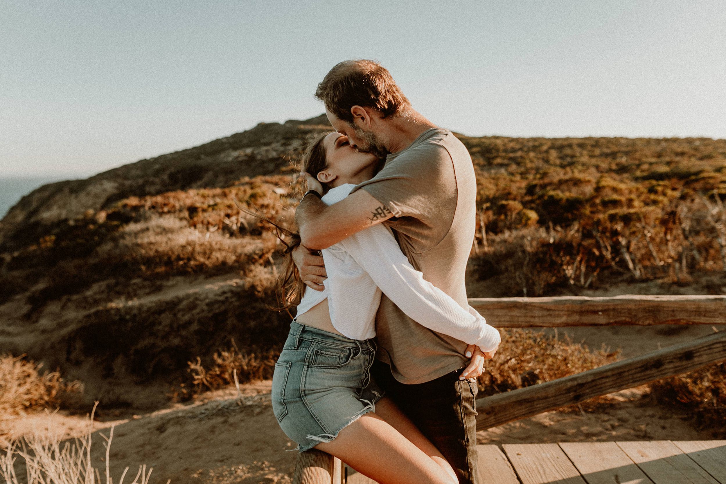 Point Dume Engagement Photos 