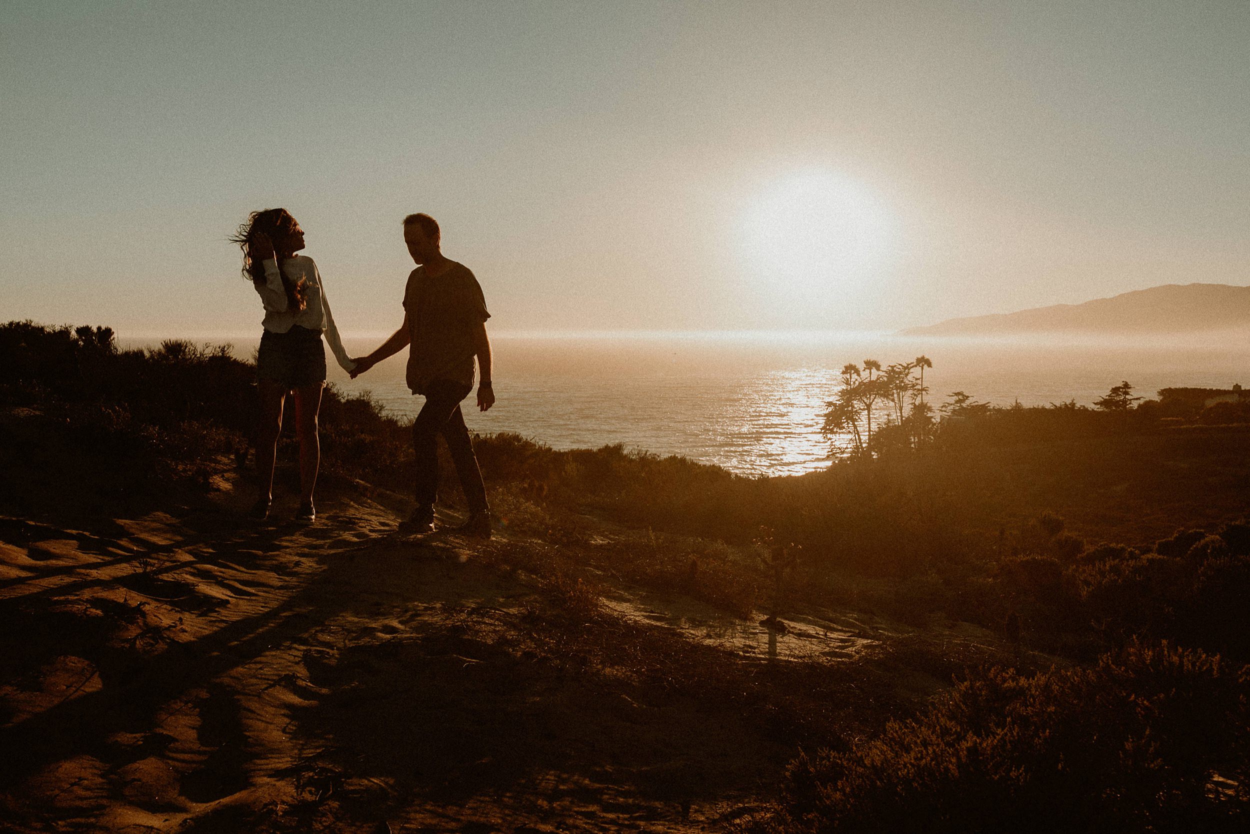 Point Dume Engagement Photos 