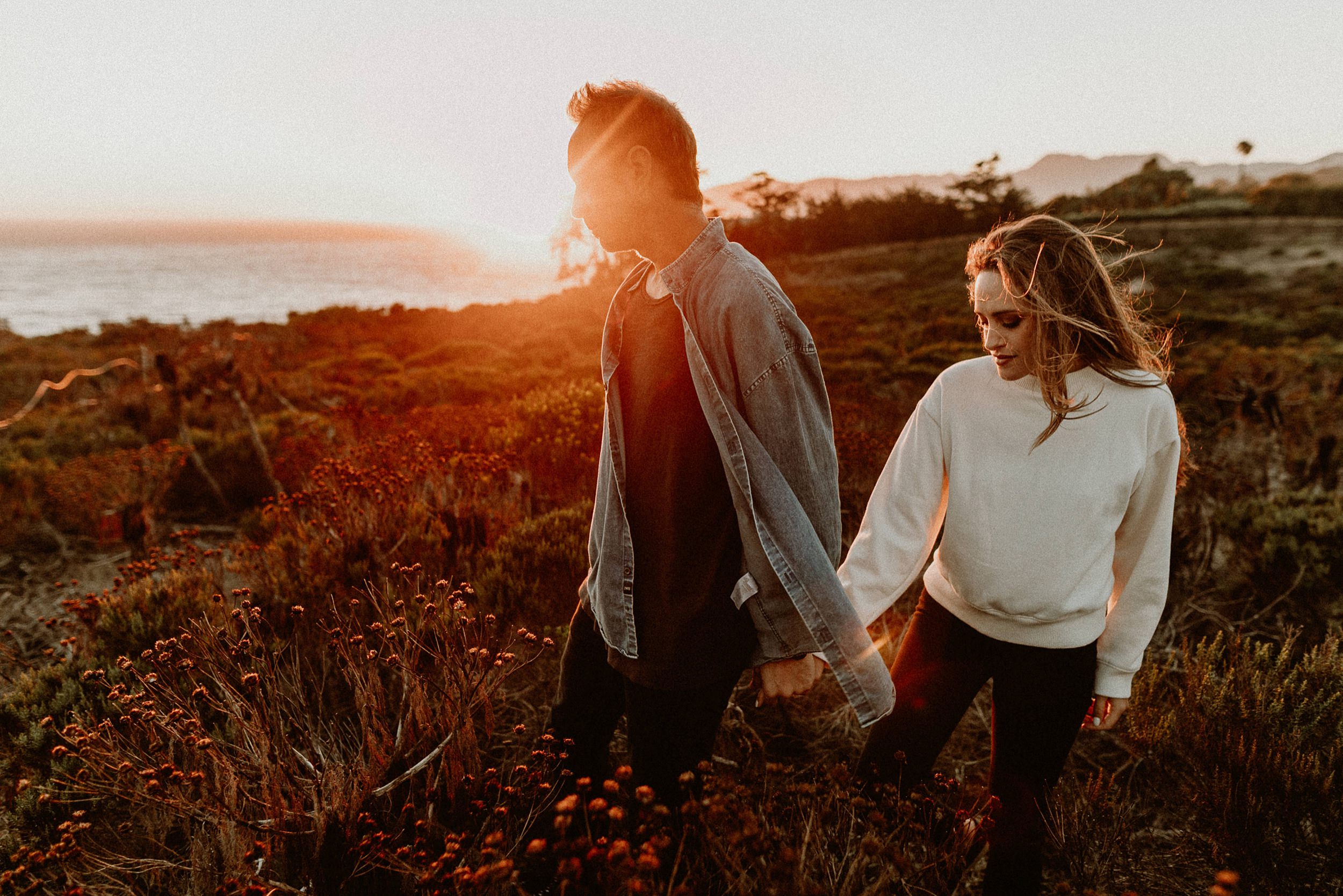 Point Dume Engagement Photos 