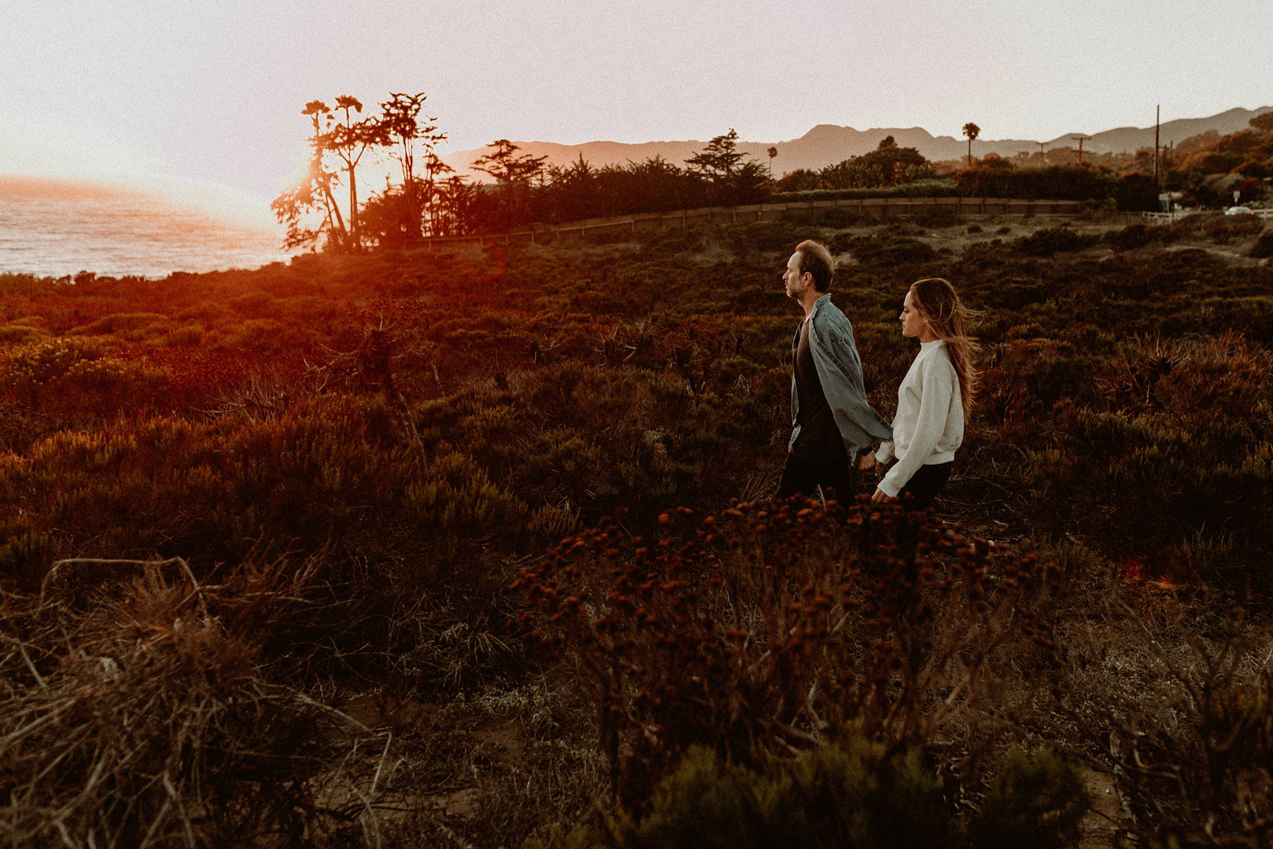 Point Dume Engagement Photos 
