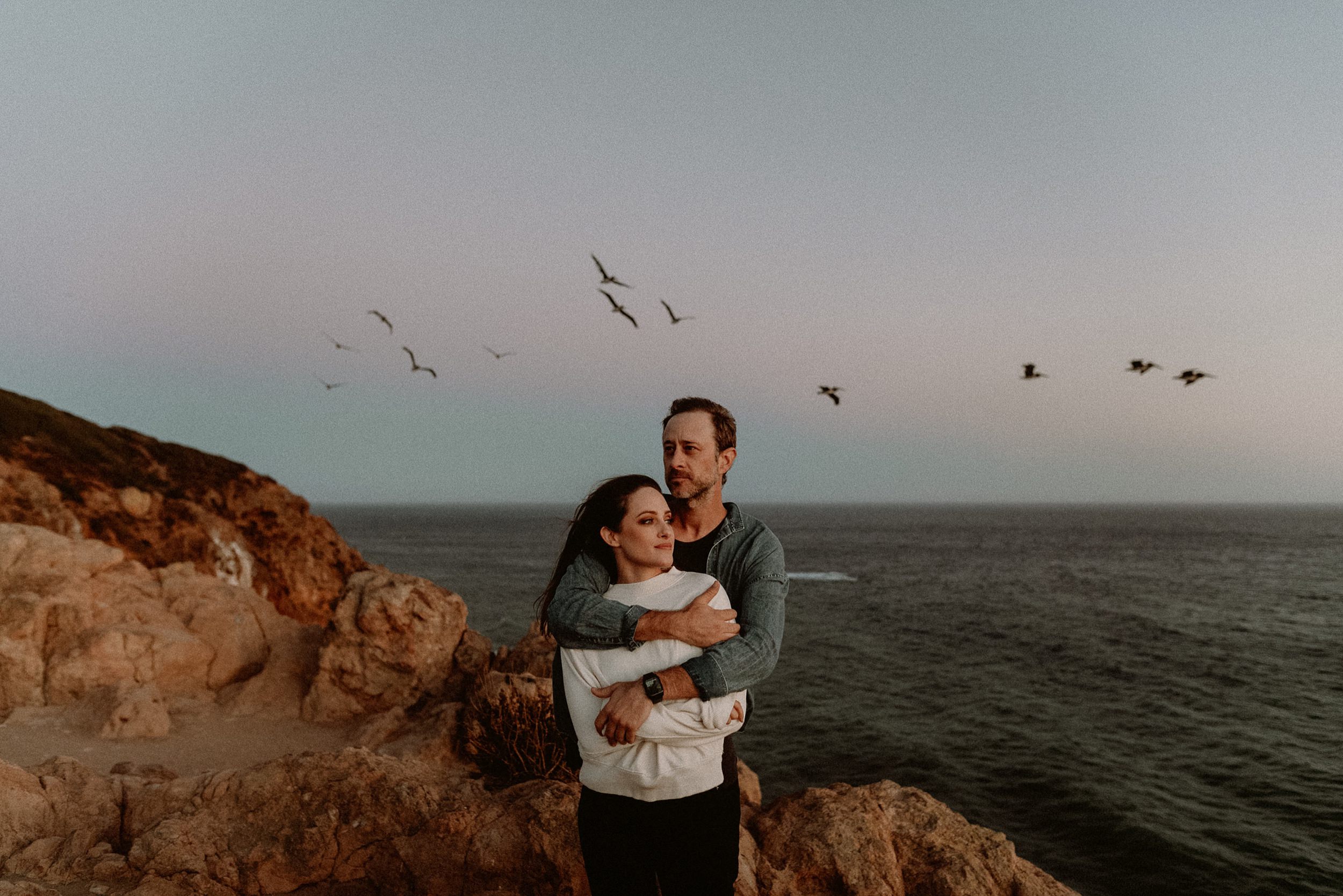 Point Dume Engagement Photos 