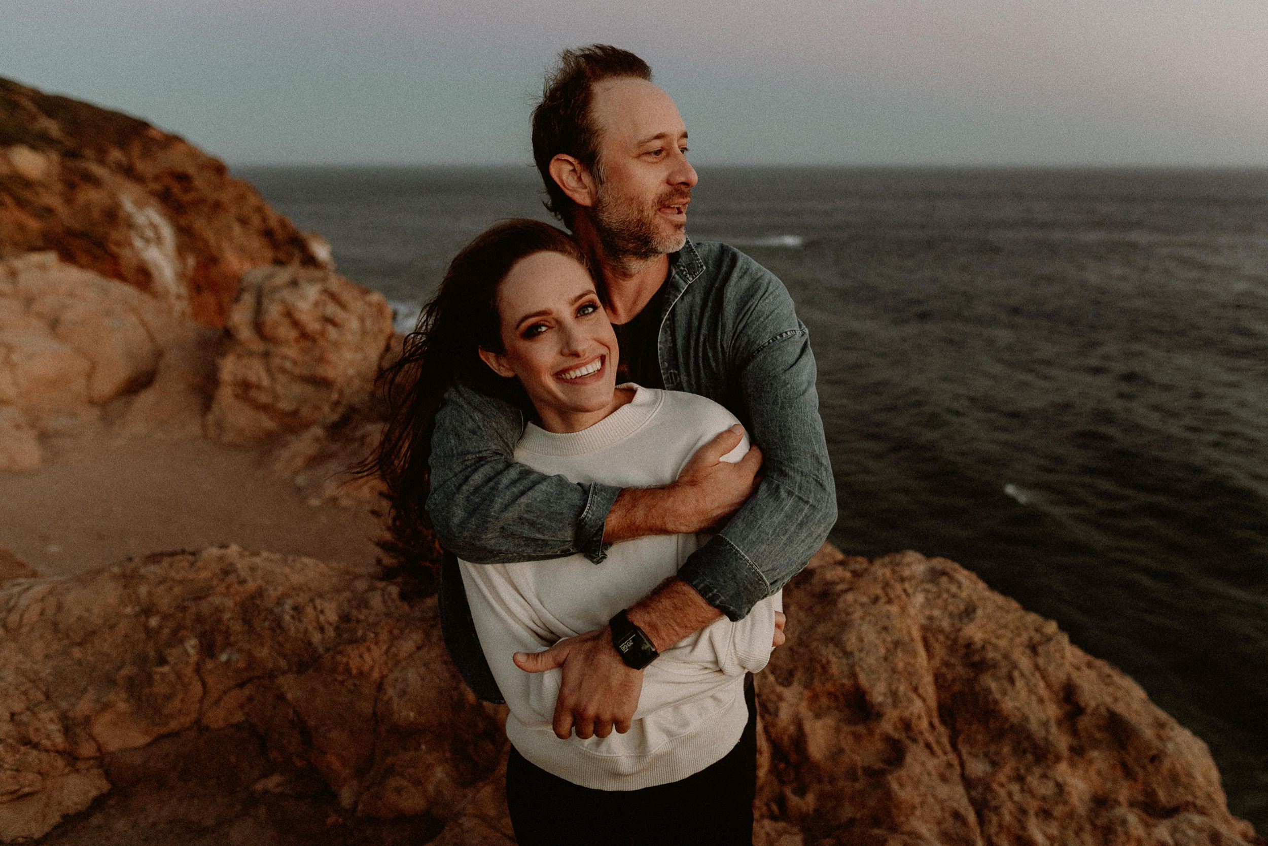Point Dume Engagement Photos 
