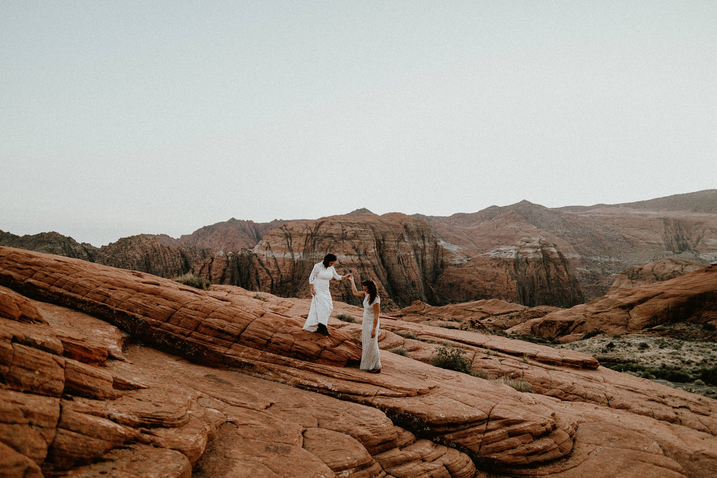 gay elopement in snow canyon photographer