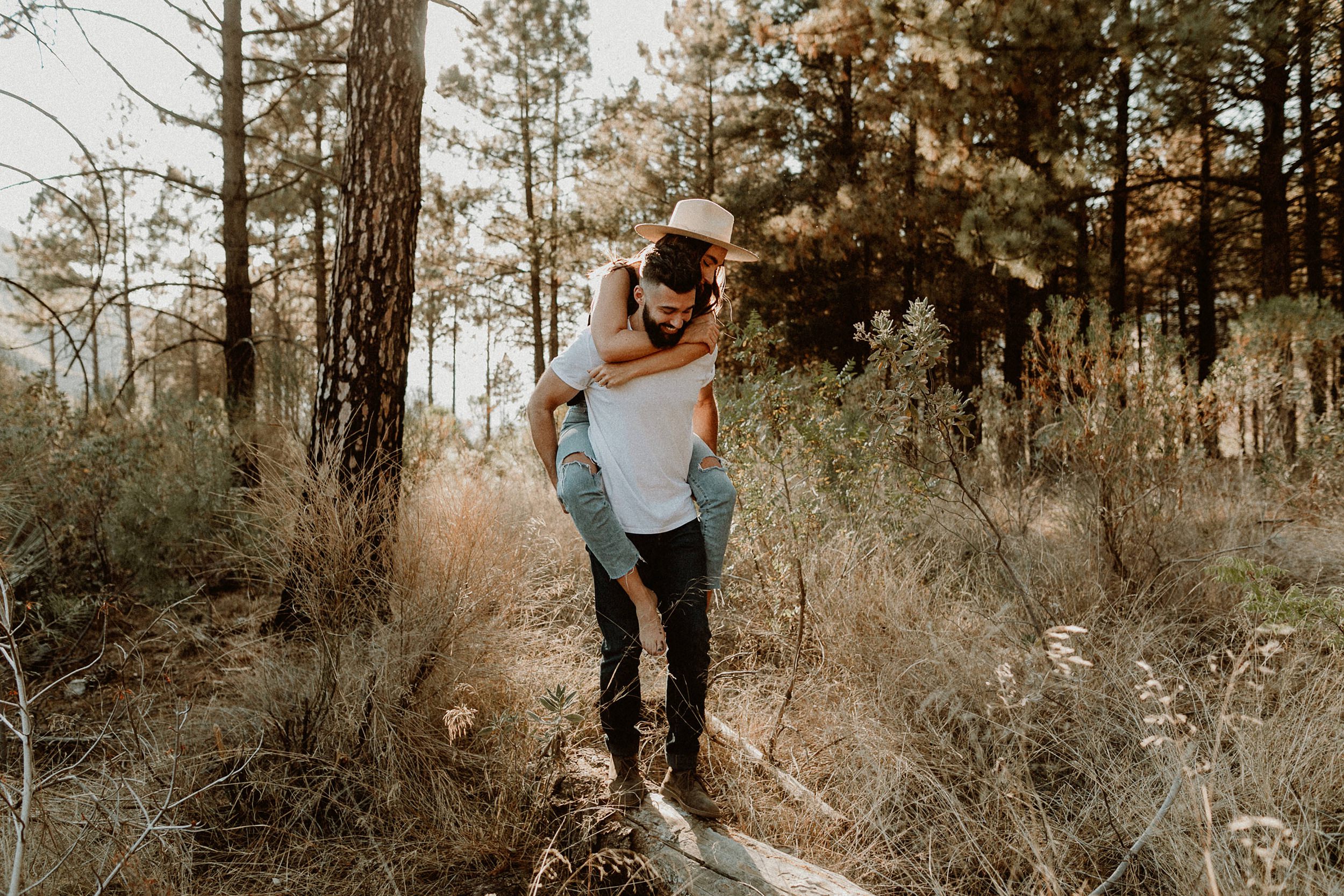 Pine Forest Engagement Session in Los Angeles