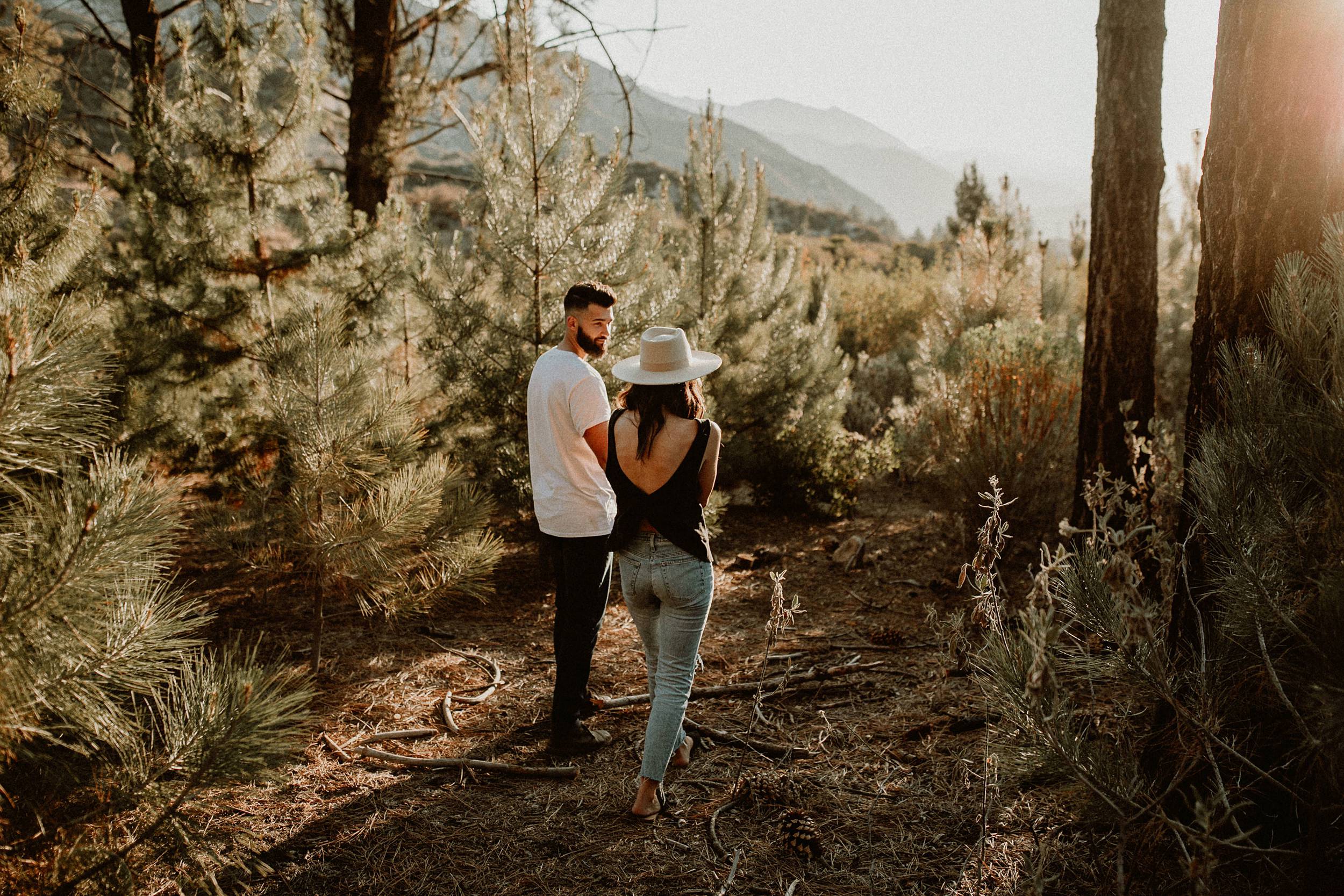 Pine Forest Engagement Session in Los Angeles