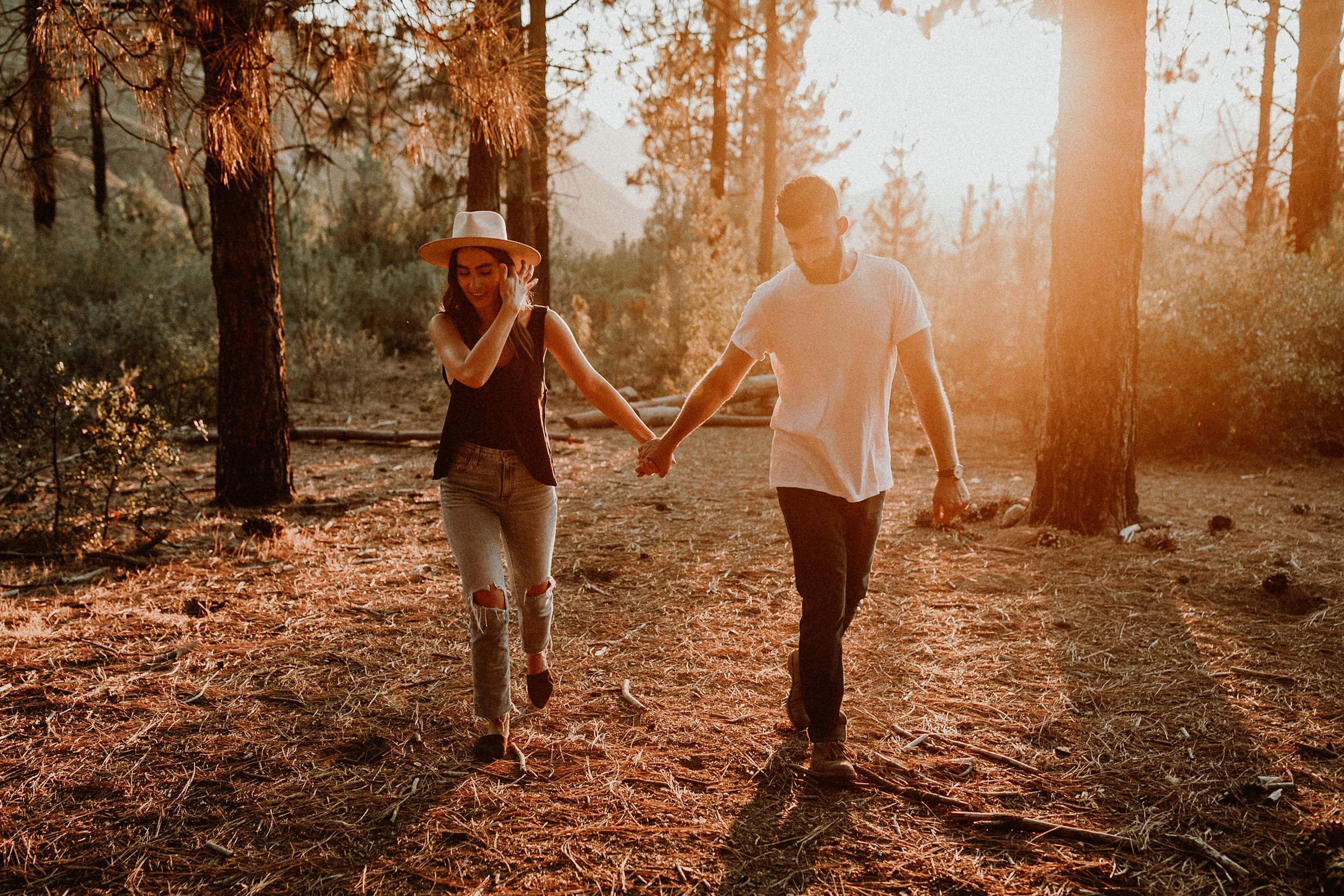 Pine Forest Engagement Session in Los Angeles