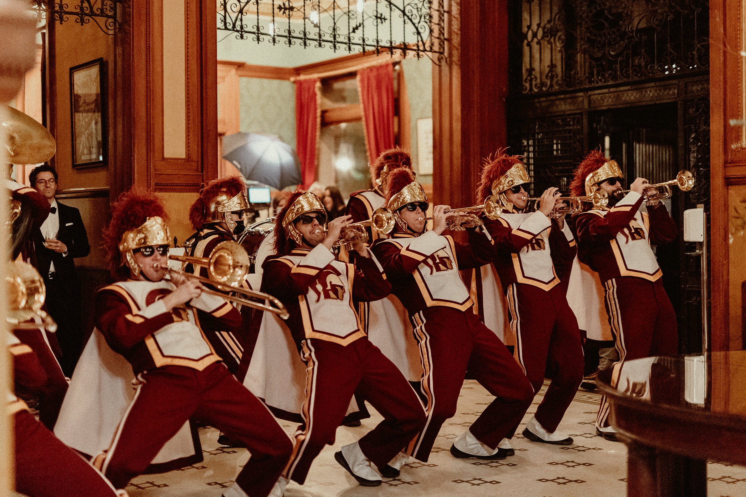 USC Band at Wedding at Castle Green