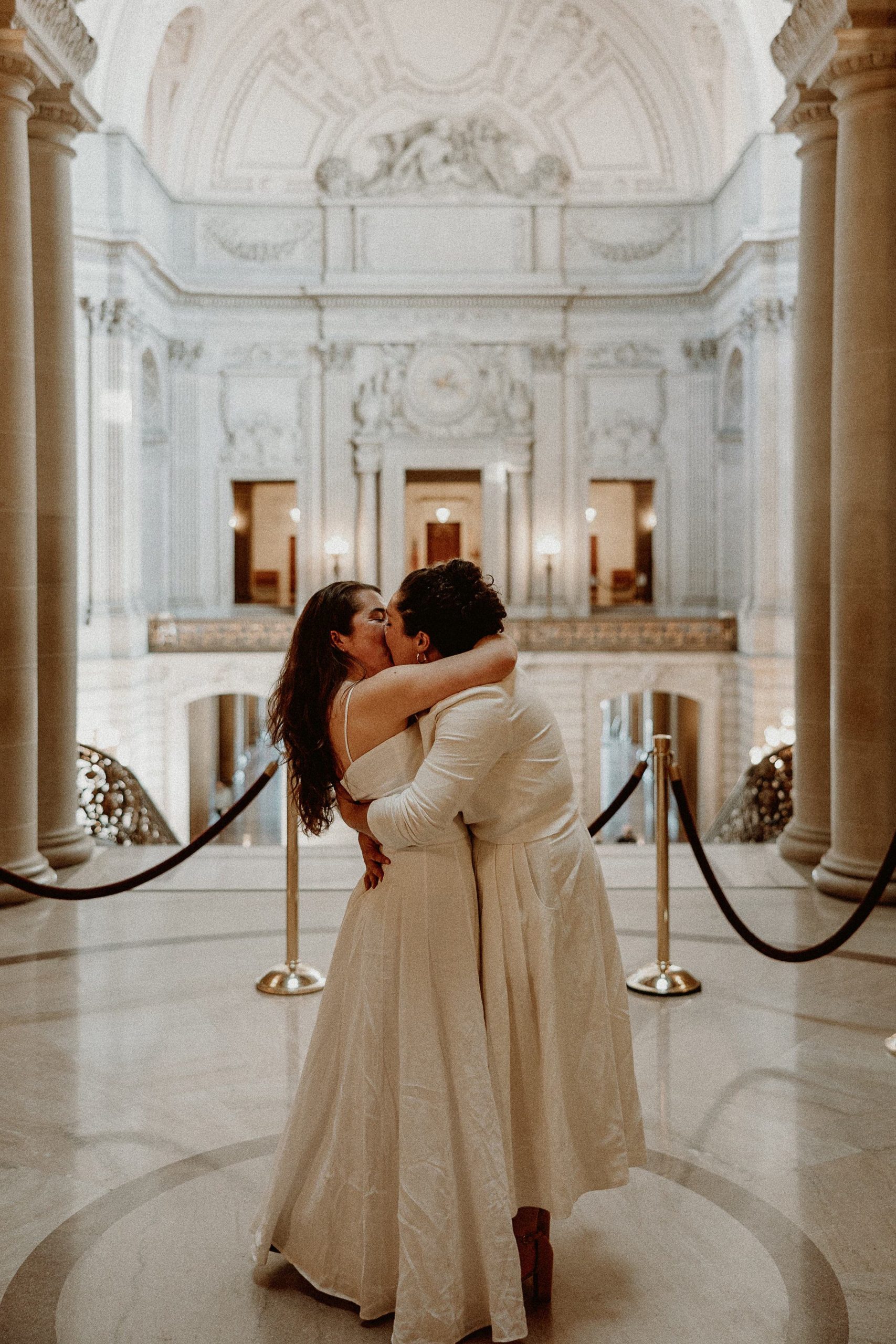 San Francisco City Hall Elopement Photos Same Sex Couple San Francisco City Hall Elopement Photos Same Sex Couple