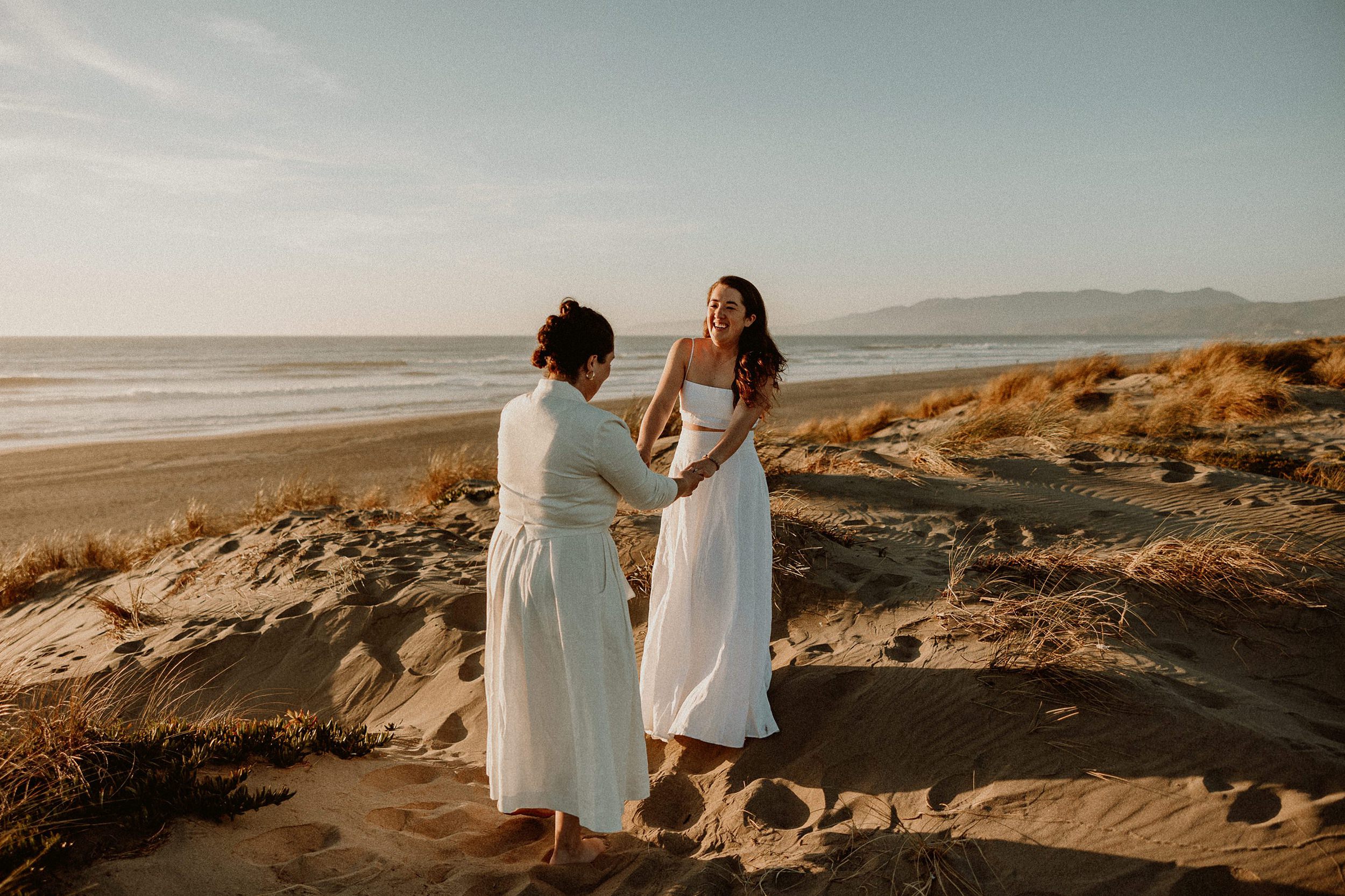 San Fran Same Sex Wedding Day Photos at Beach San Fran Same Sex Wedding Day Photos at Beach