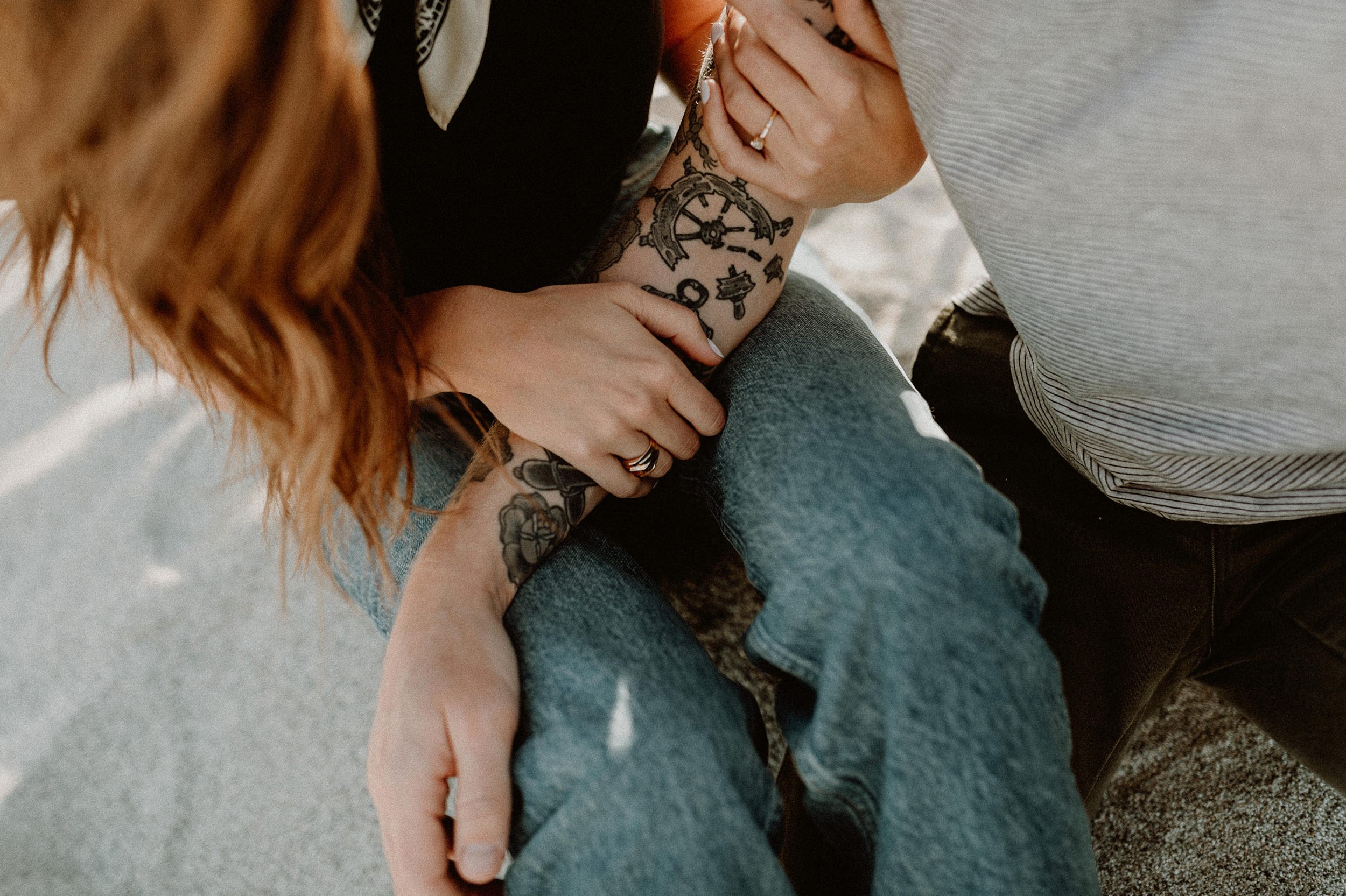 Palm Springs Desert Windmill Engagement Photos