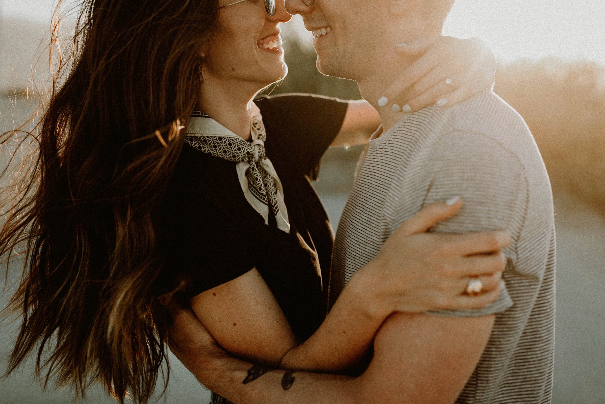 Palm Springs Desert Windmill Engagement Photos