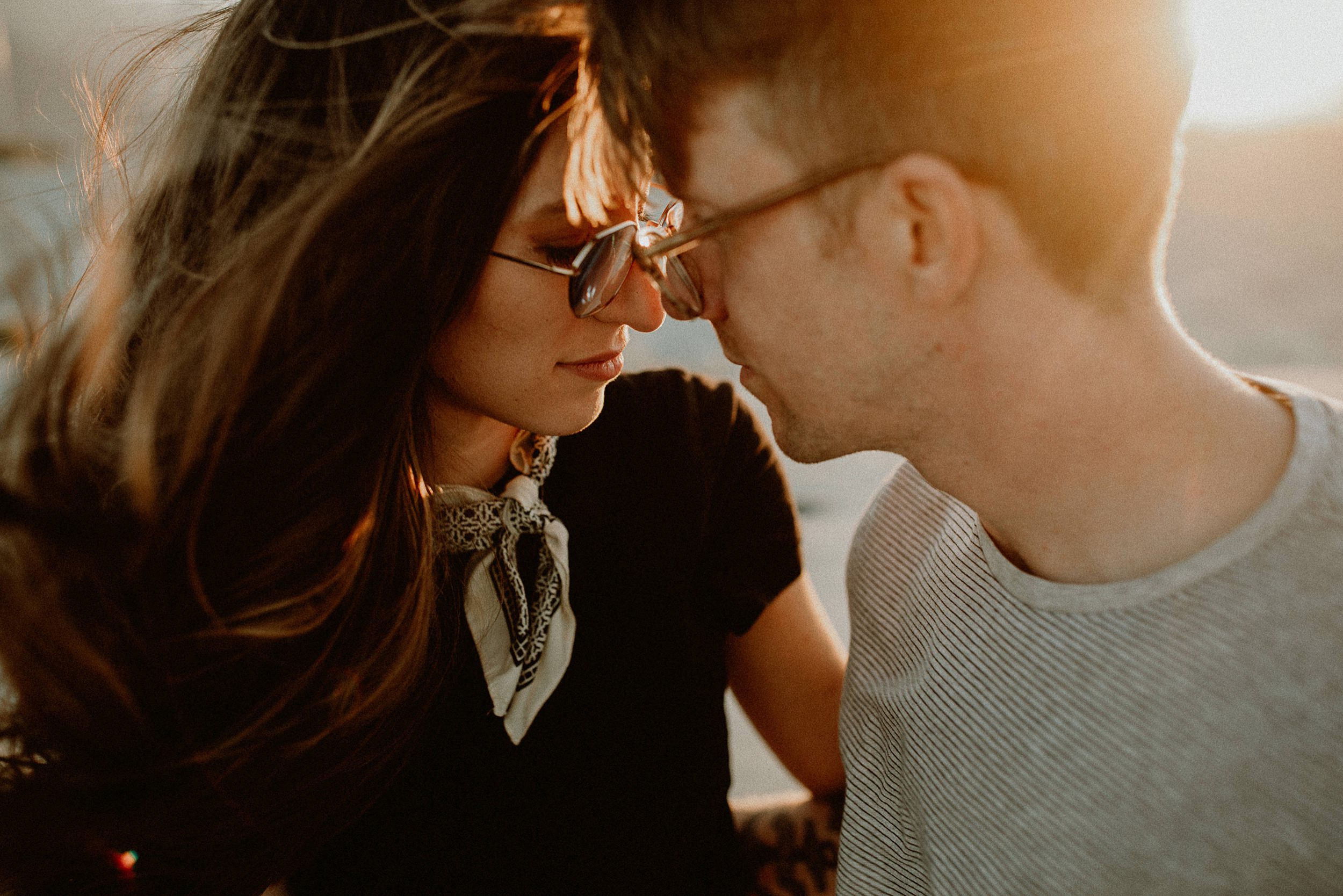 Palm Springs Desert Windmill Engagement Photos