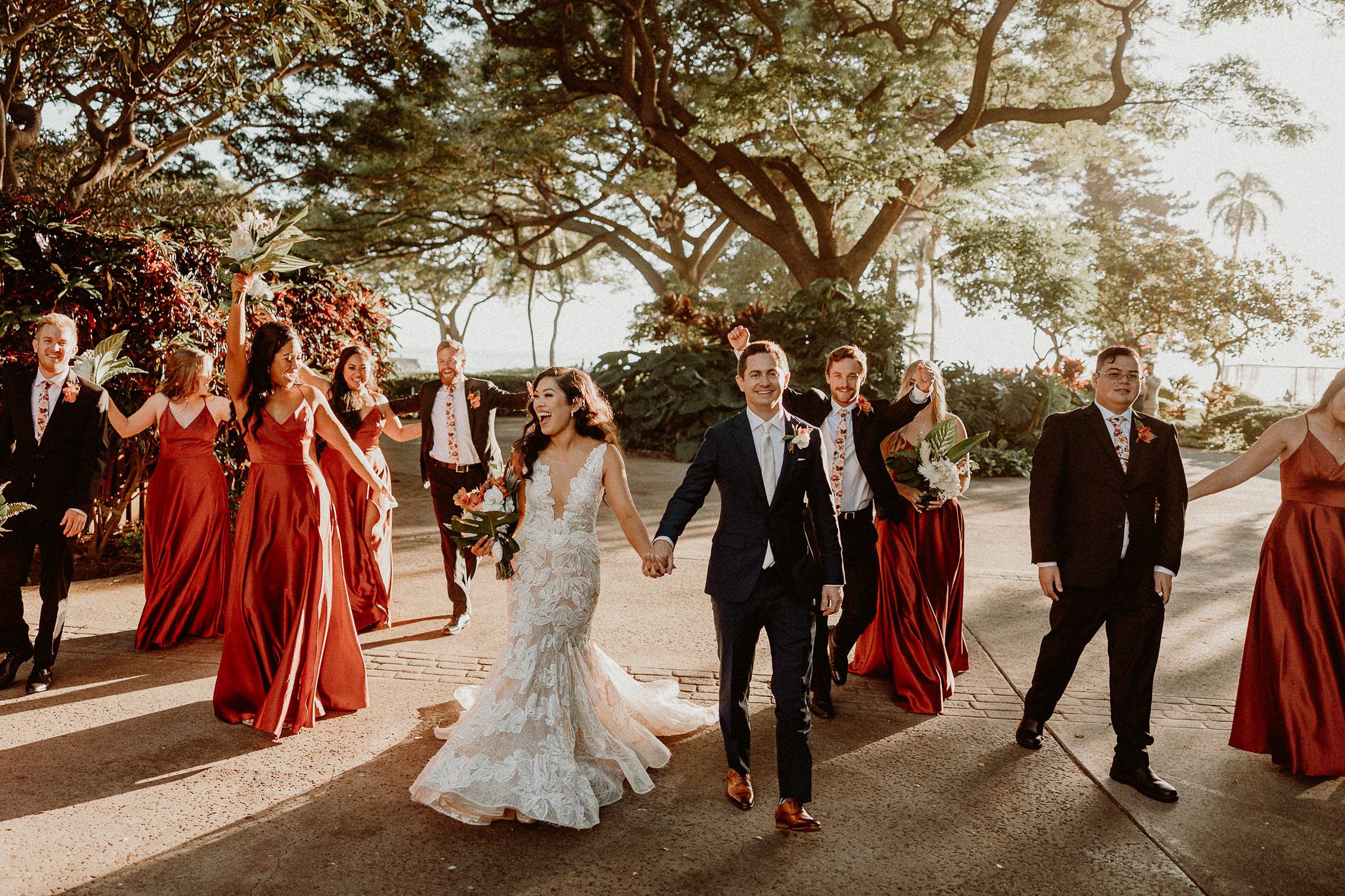Wedding Party Photos at the Olowalu Plantation House, Maui