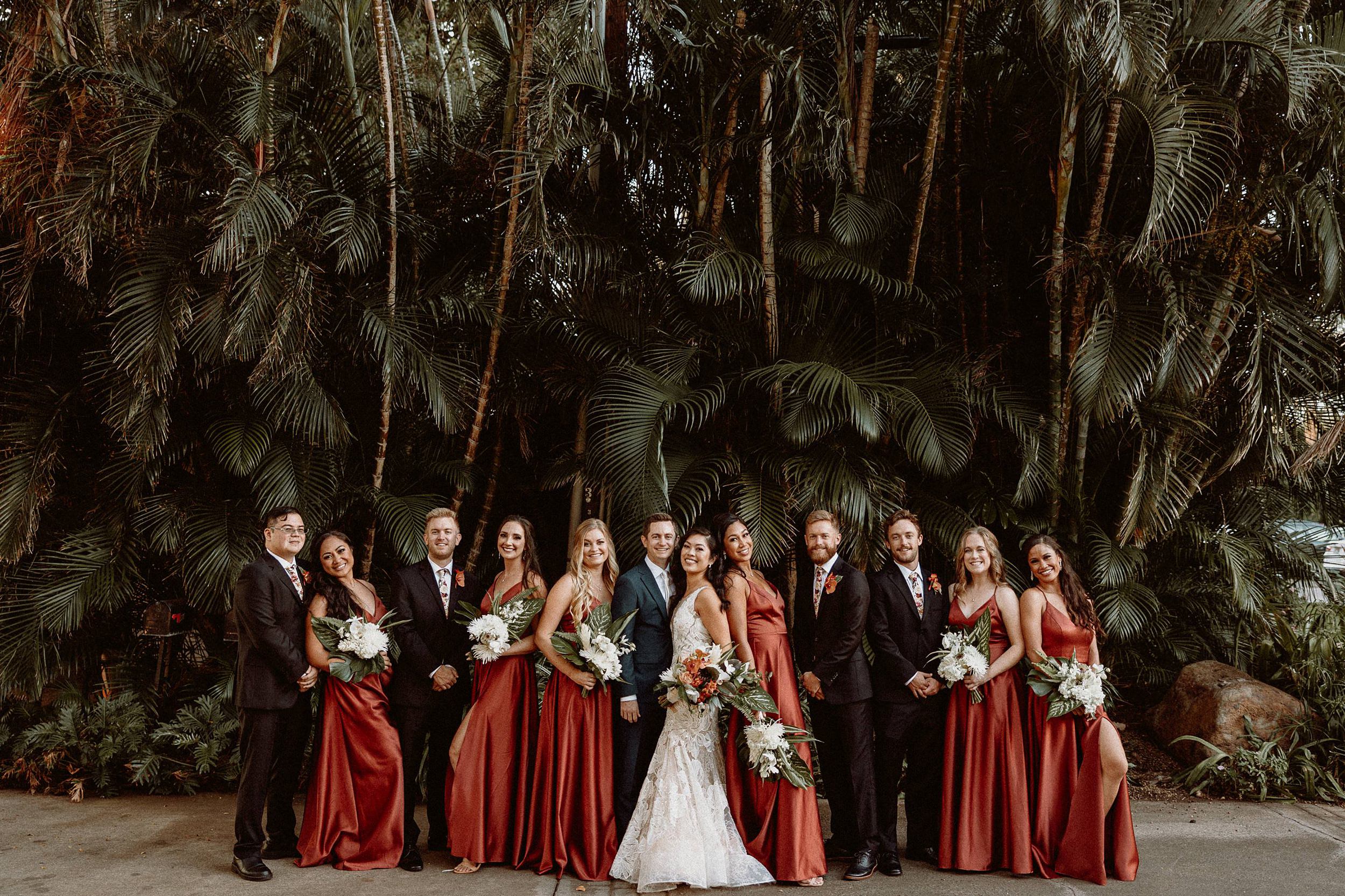 Wedding Party Photos at the Olowalu Plantation House, Maui